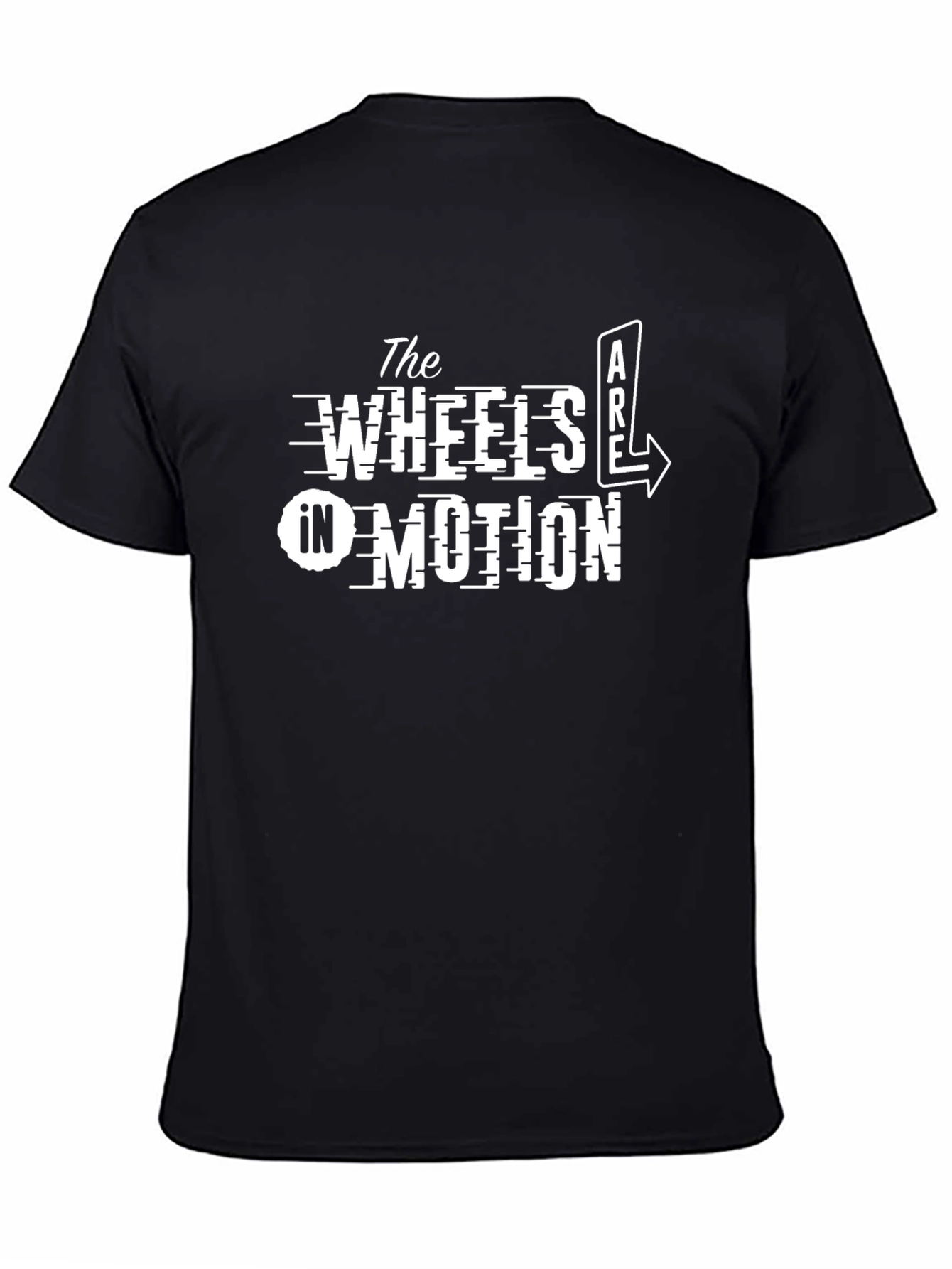 Wheels in Motion Graphic Tee - Black