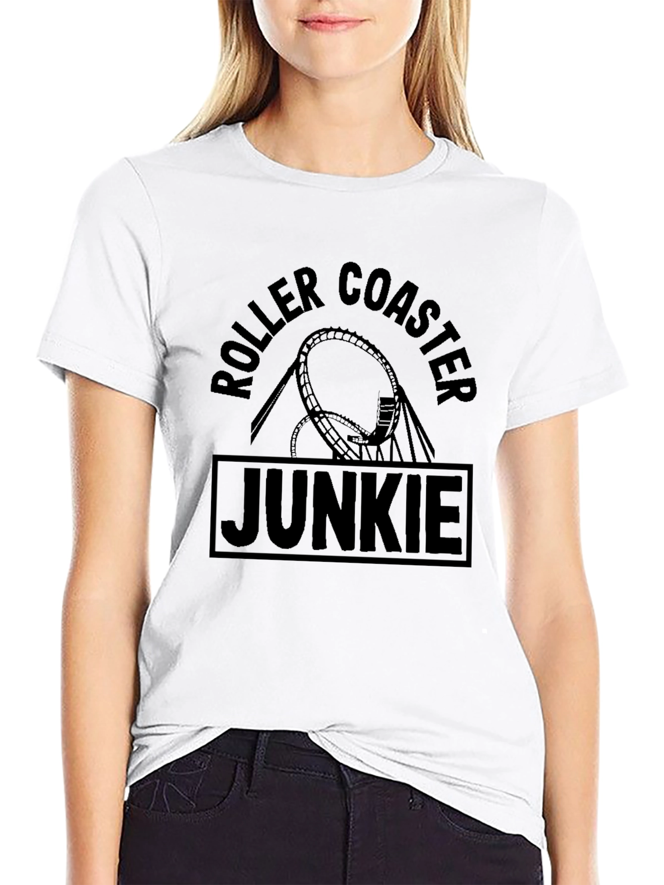 Roller Coaster Junkie Graphic T-Shirt