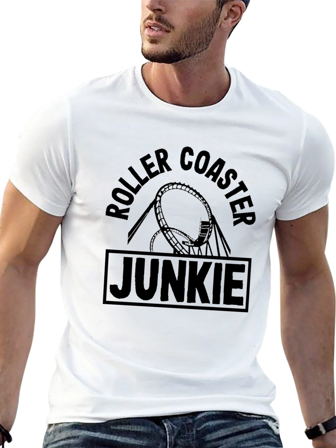 Roller Coaster Junkie Graphic T-Shirt
