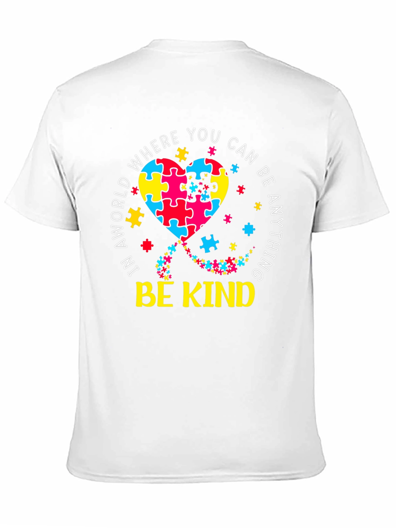 Be Kind Autism Awareness Puzzle Heart T-Shirt