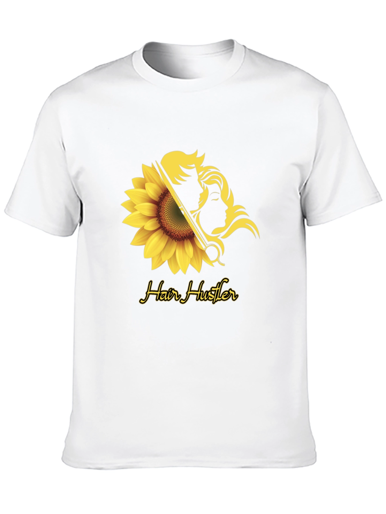 Hair Hustler T-Shirt - Sunflower Design