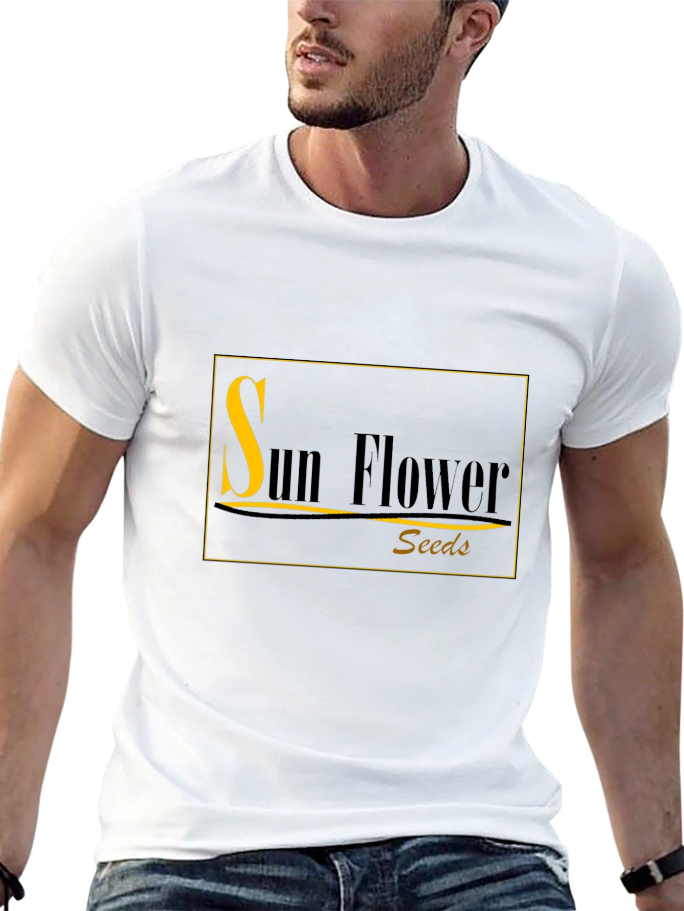 Sunflower Seeds Black T-Shirt