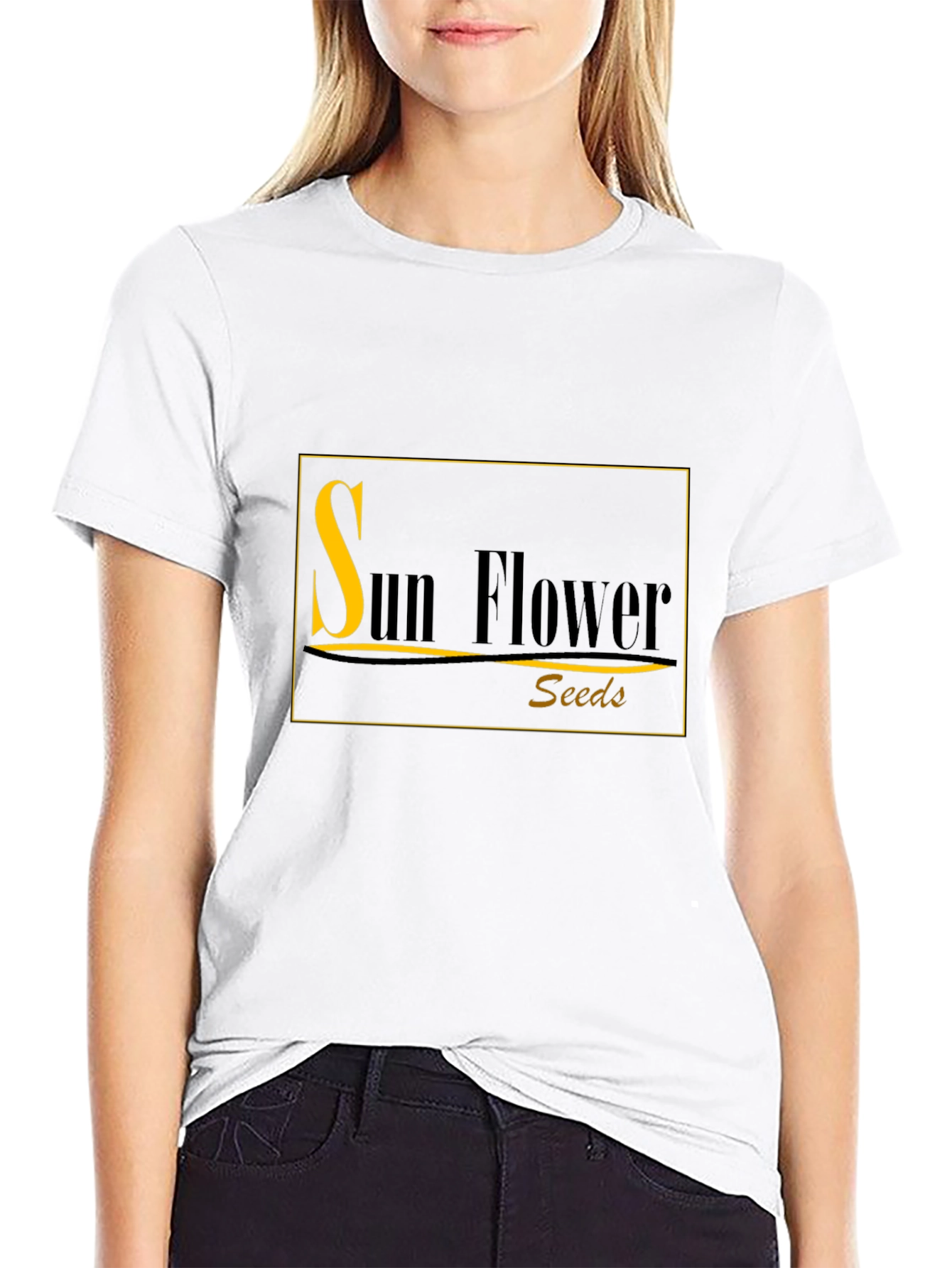 Sunflower Seeds Black T-Shirt
