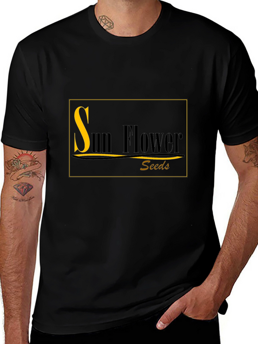 Sunflower Seeds Black T-Shirt