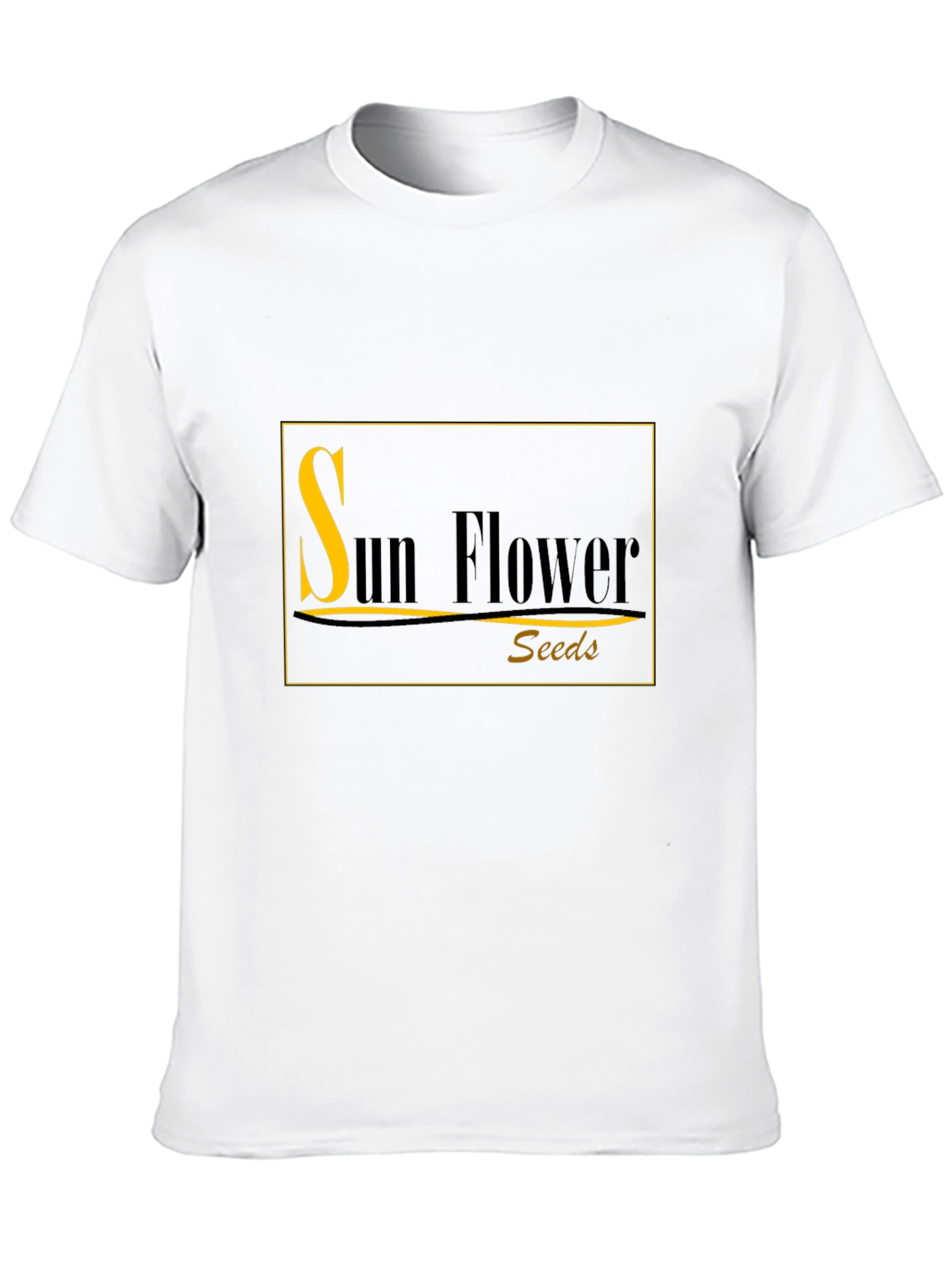 Sunflower Seeds Black T-Shirt