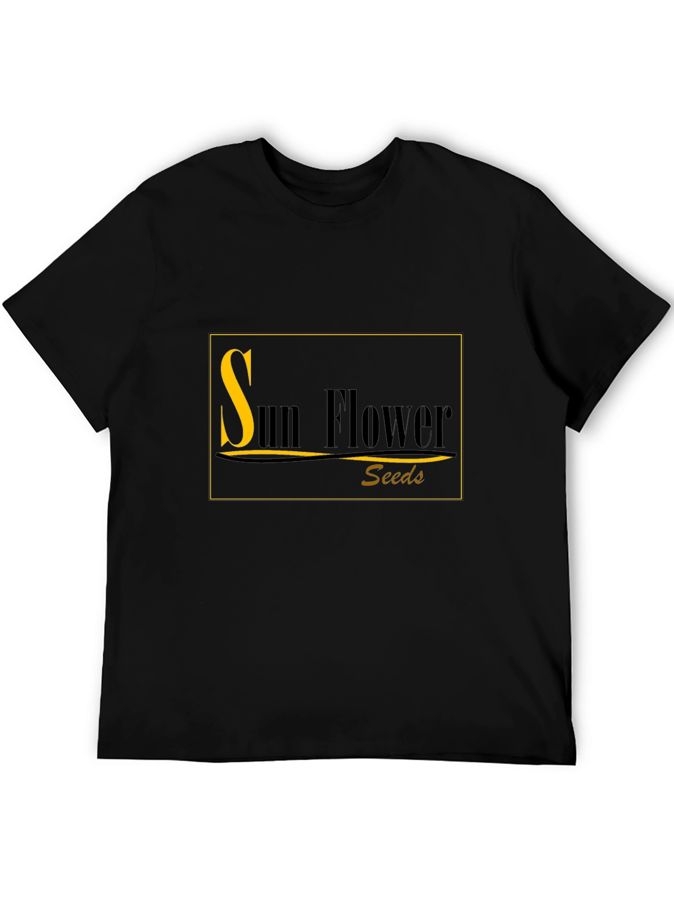 Sunflower Seeds Black T-Shirt