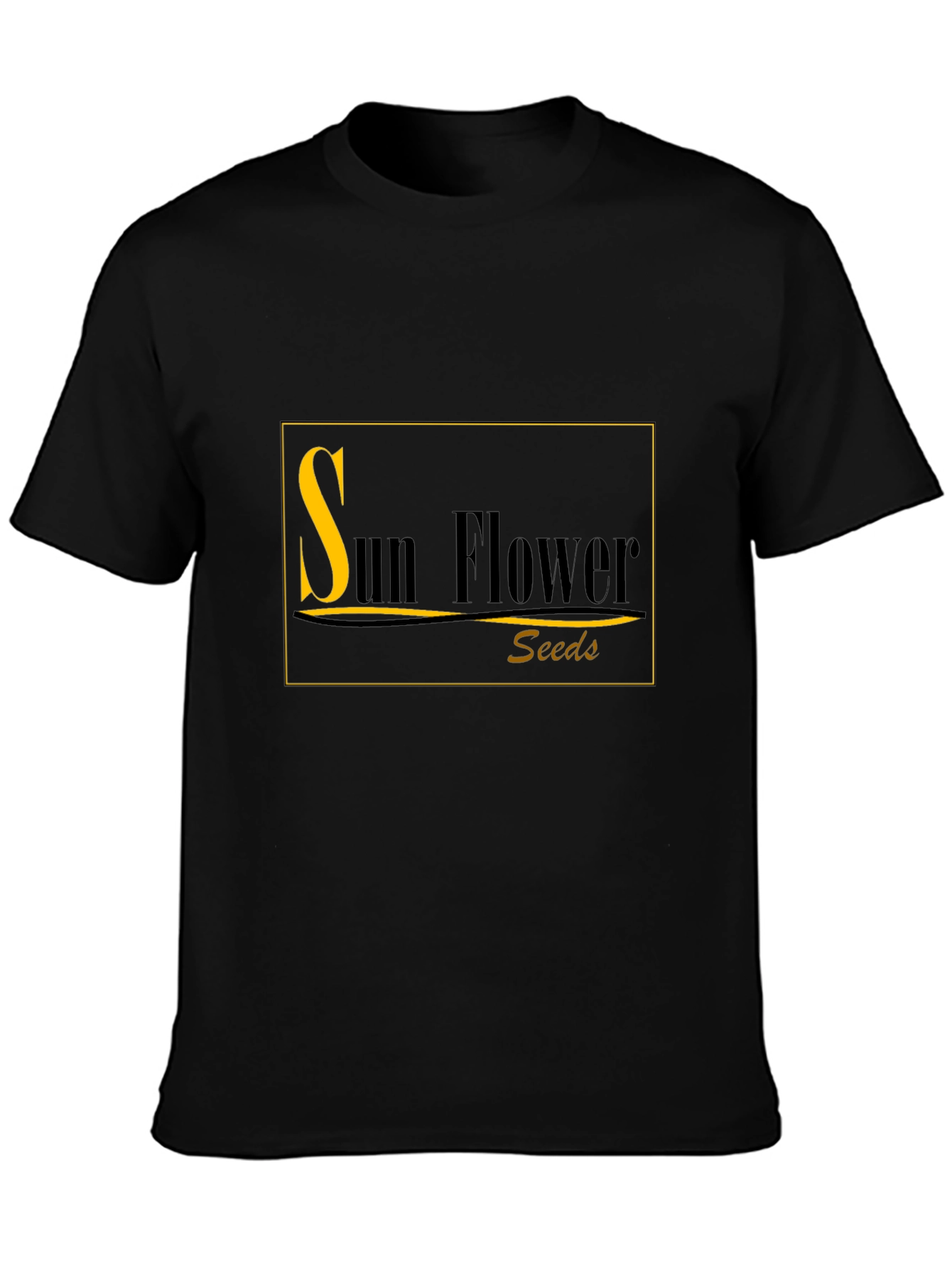 Sunflower Seeds Black T-Shirt