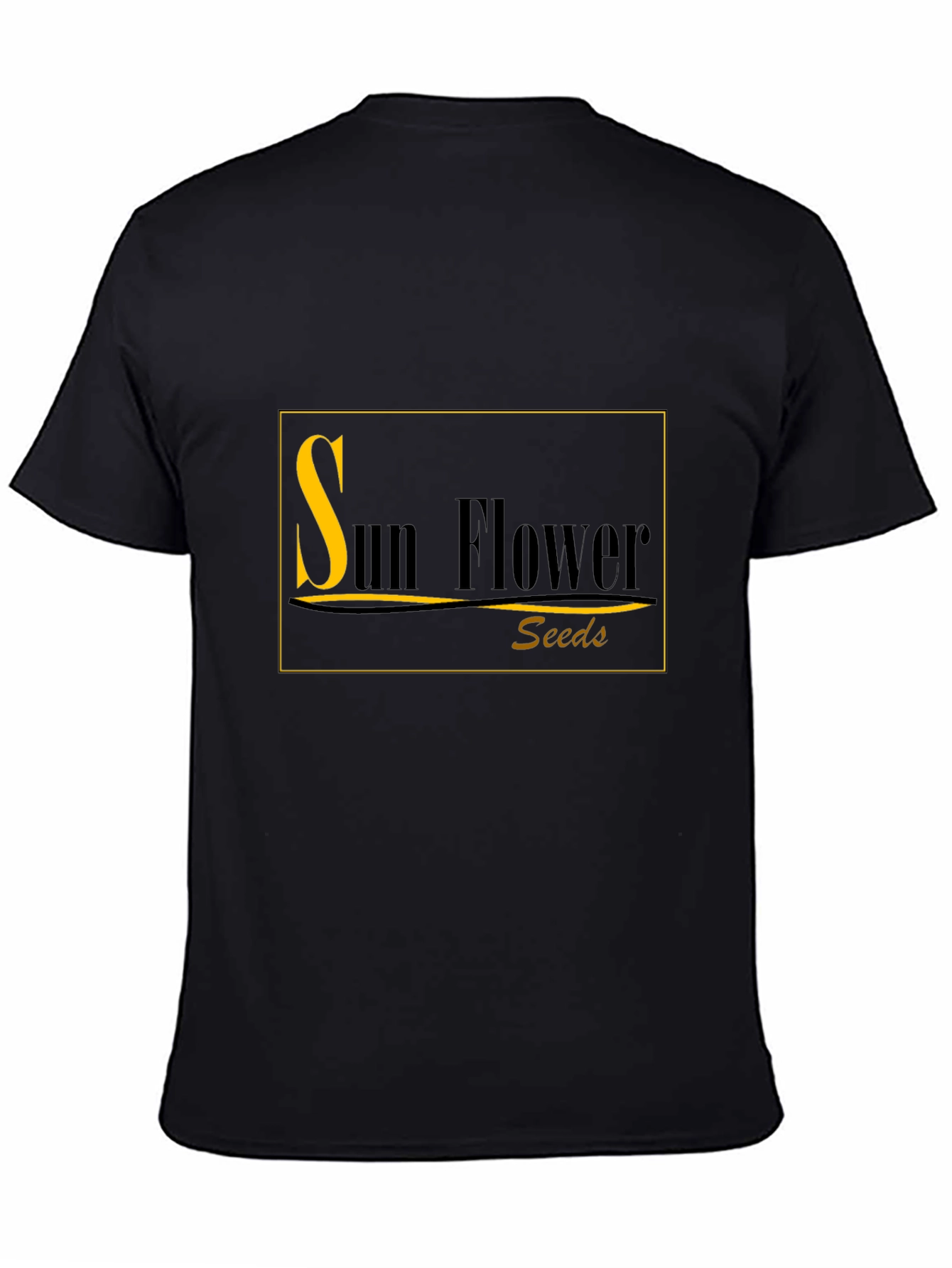 Sunflower Seeds Black T-Shirt
