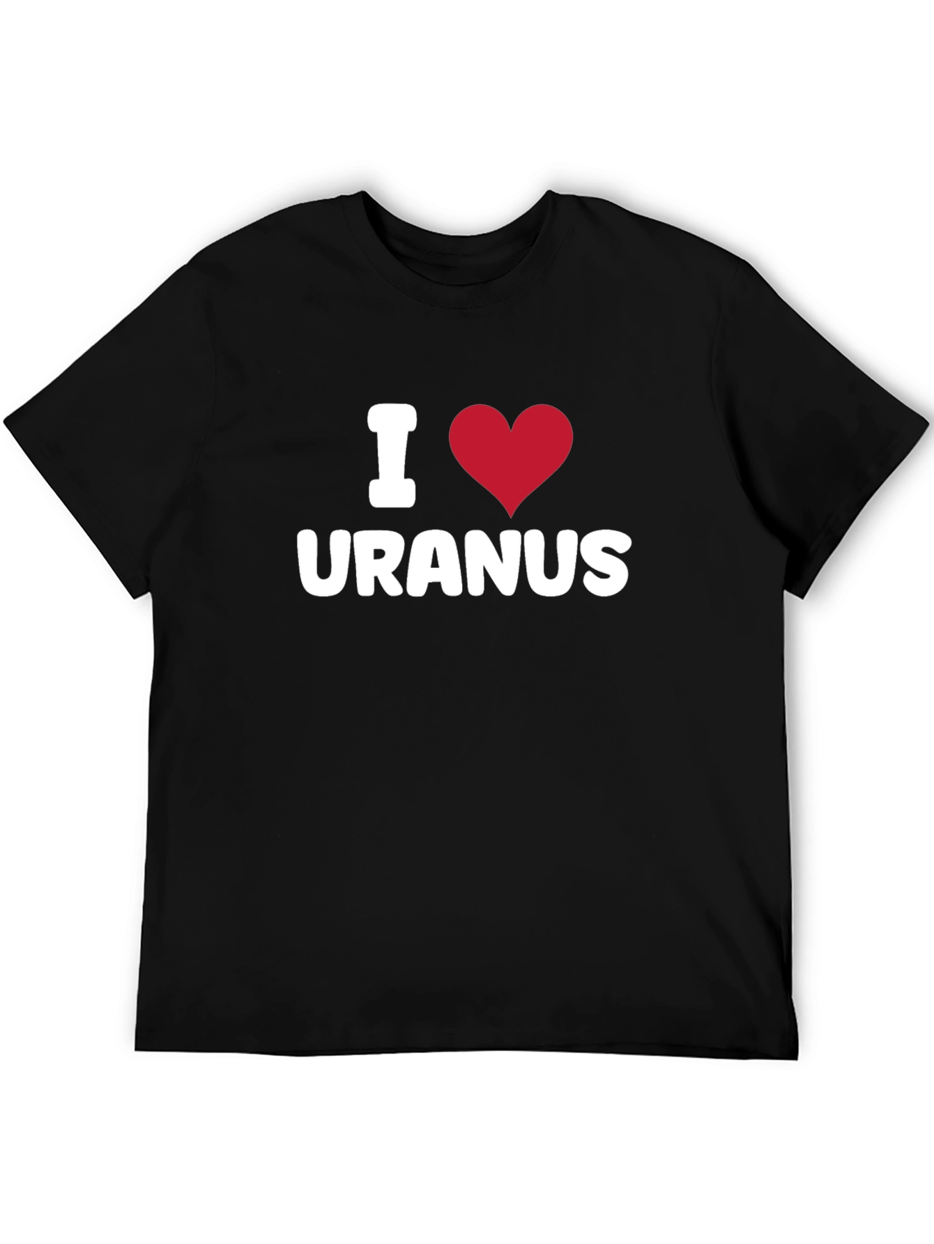 I Heart Uranus Graphic T-Shirt - Black Cotton Tee