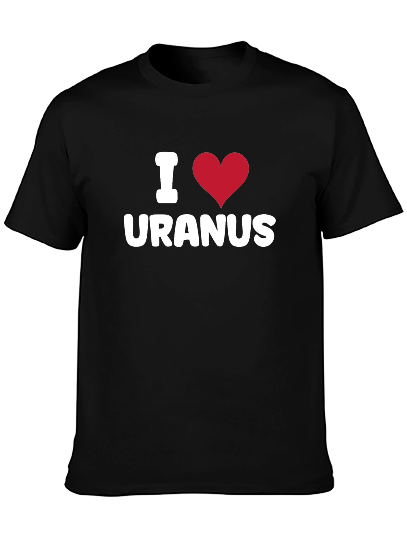 I Heart Uranus Graphic T-Shirt - Black Cotton Tee