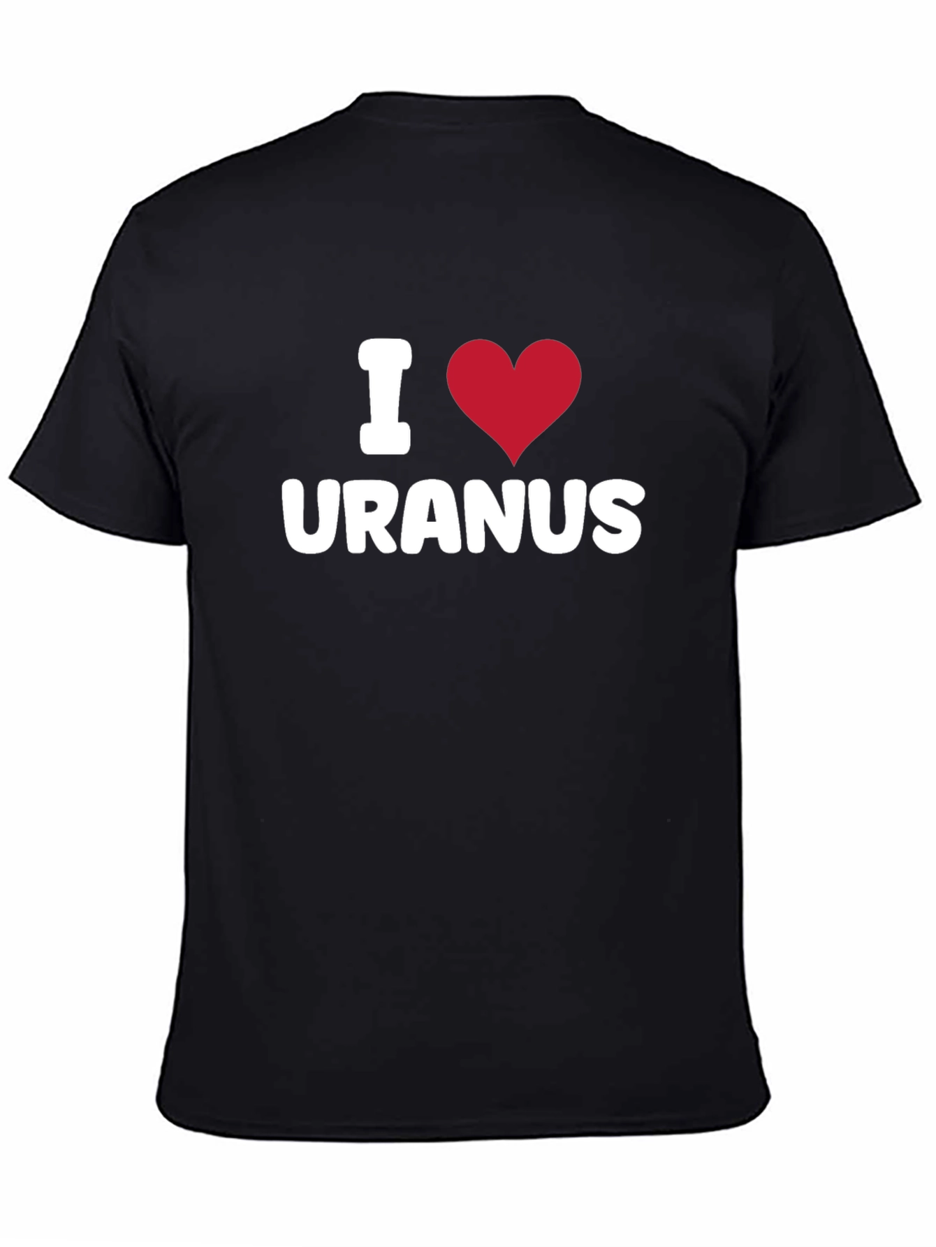 I Heart Uranus Graphic T-Shirt - Black Cotton Tee