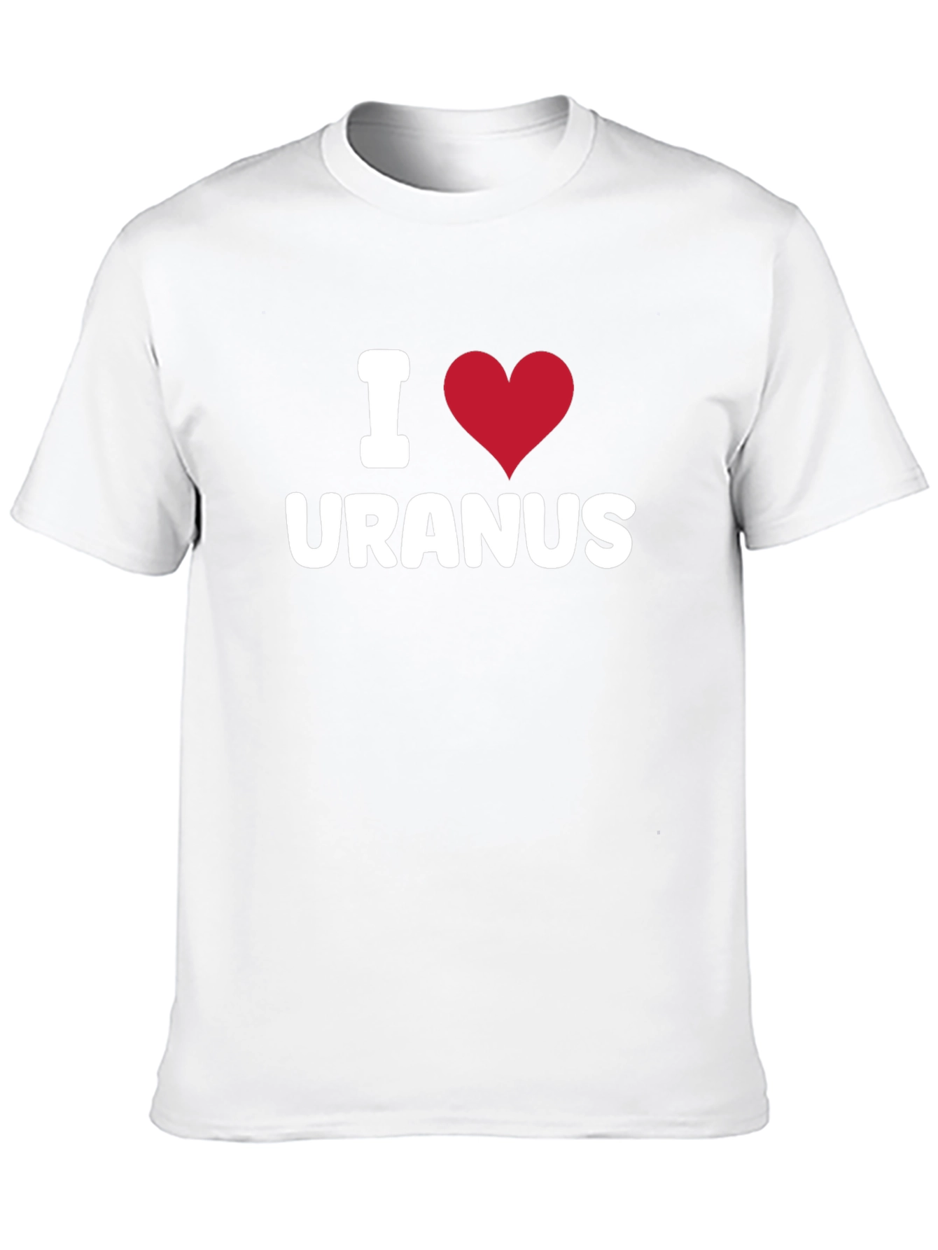 I Heart Uranus Graphic T-Shirt - Black Cotton Tee