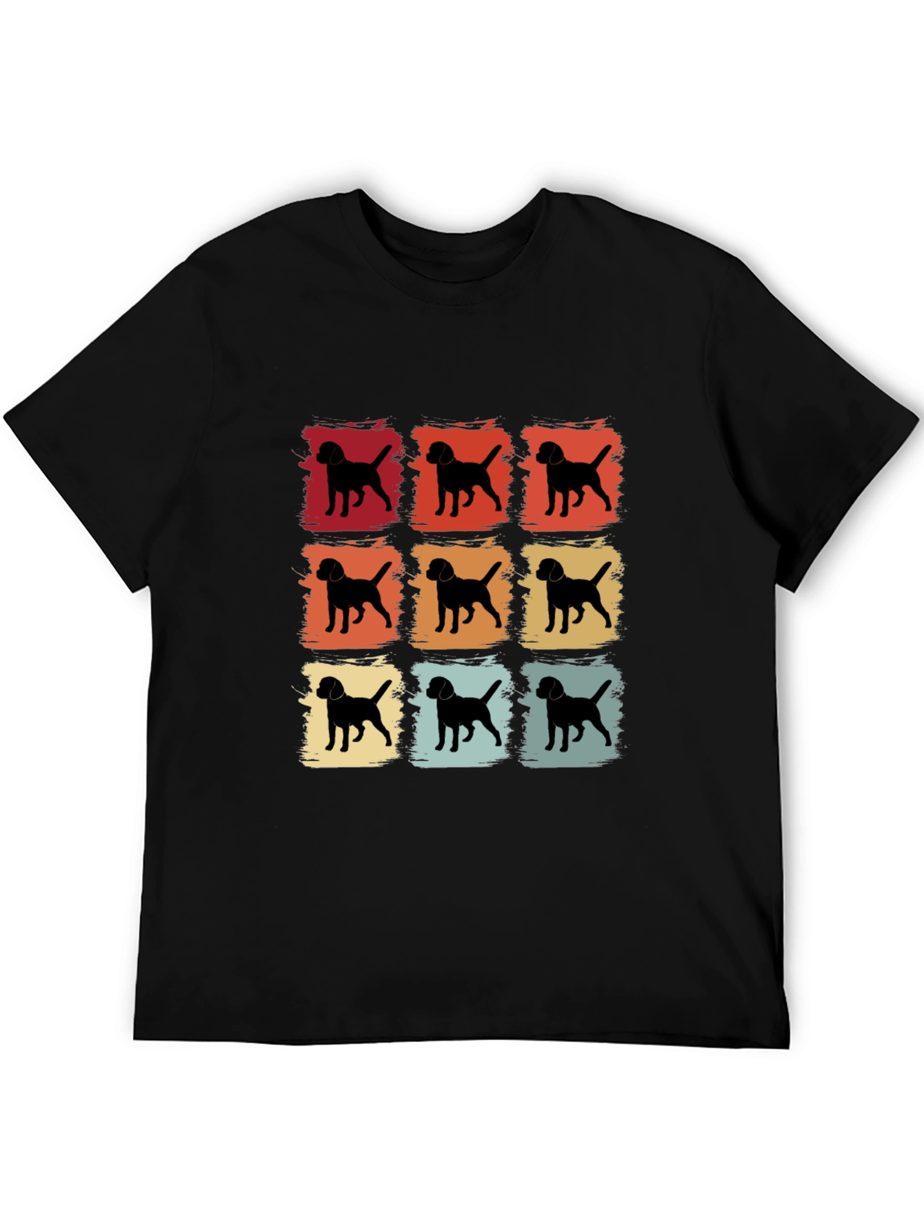 Retro Dog Silhouette Graphic Tee