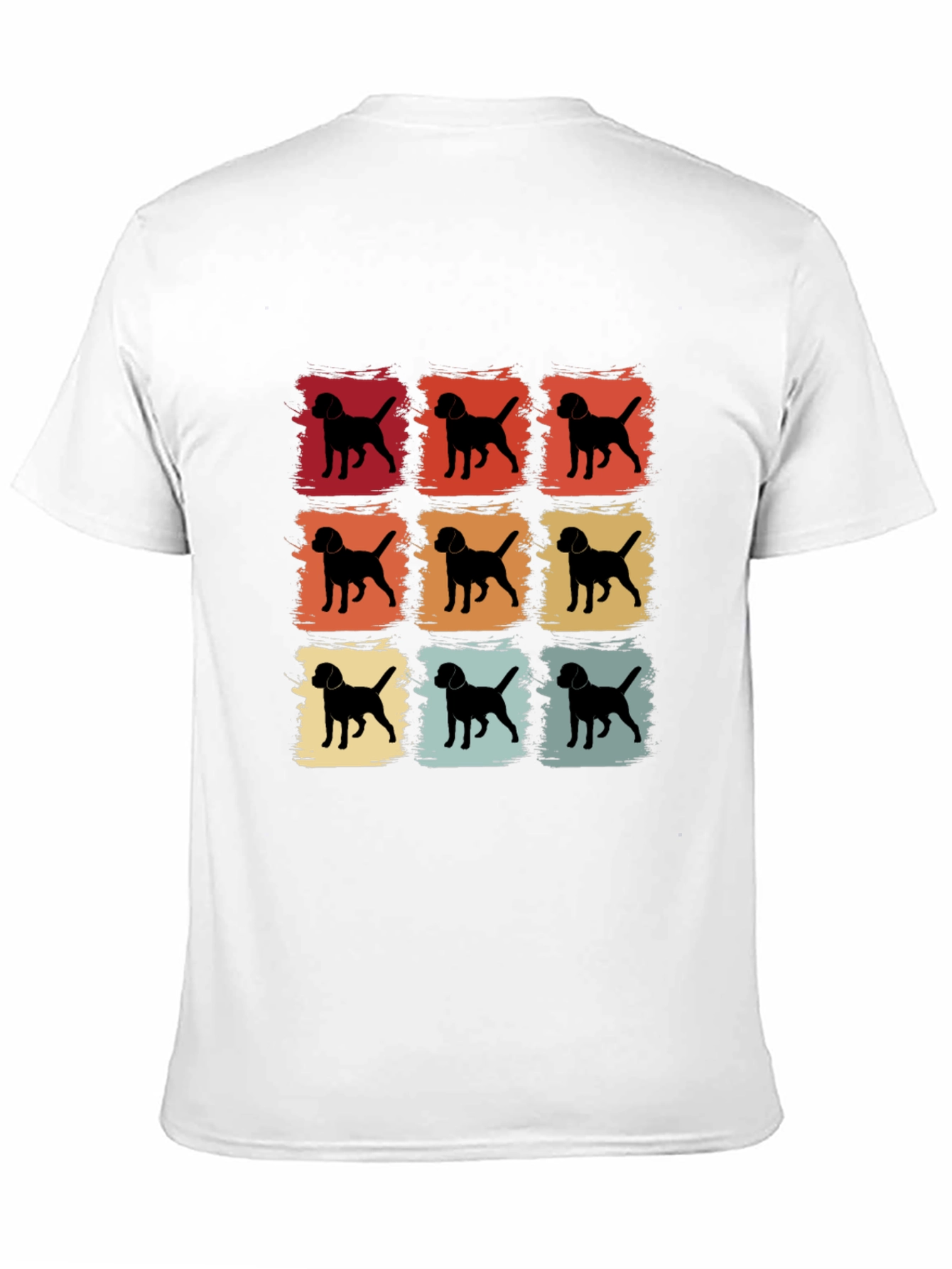 Retro Dog Silhouette Graphic Tee