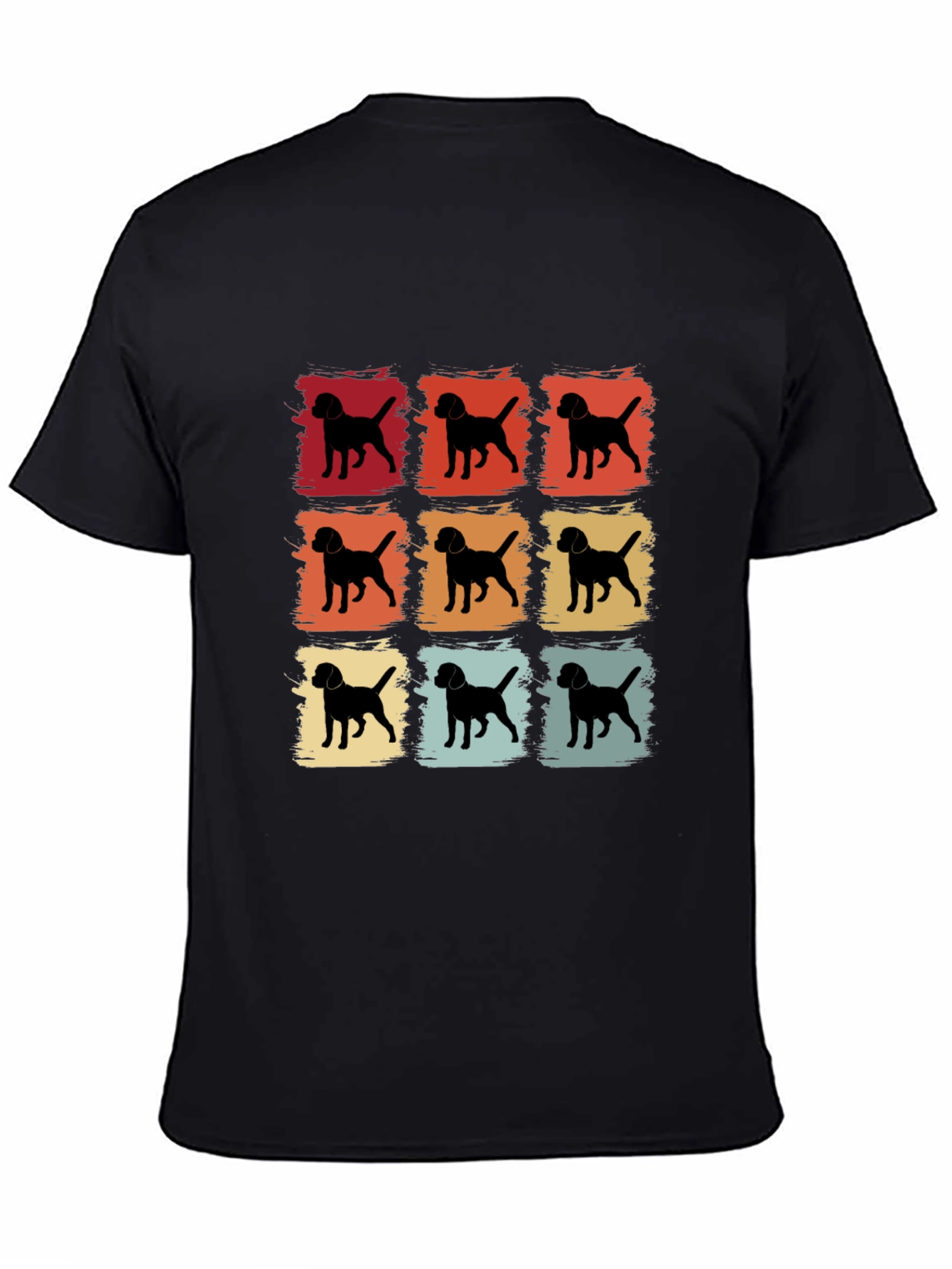 Retro Dog Silhouette Graphic Tee