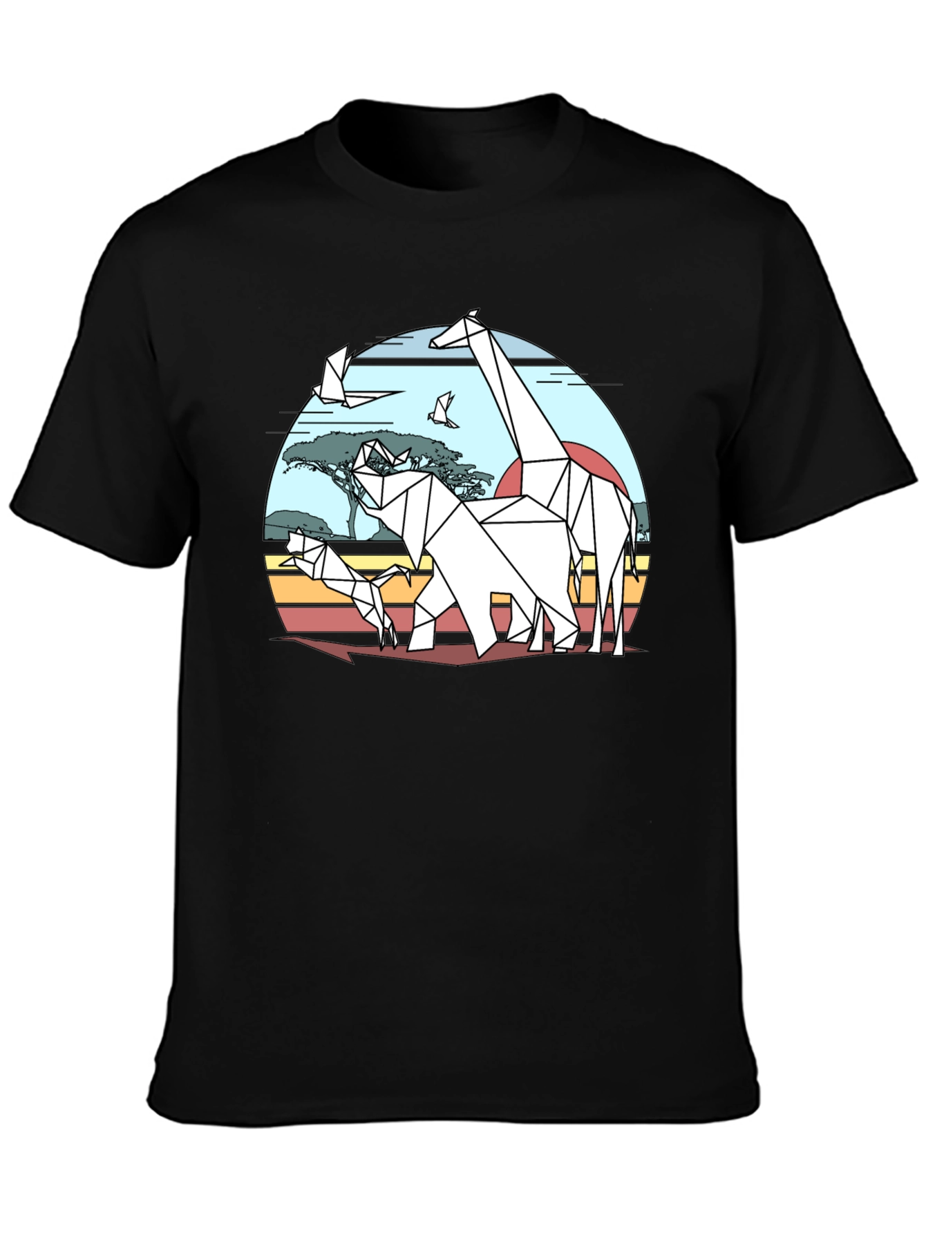 Geometric Animal Print T-Shirt