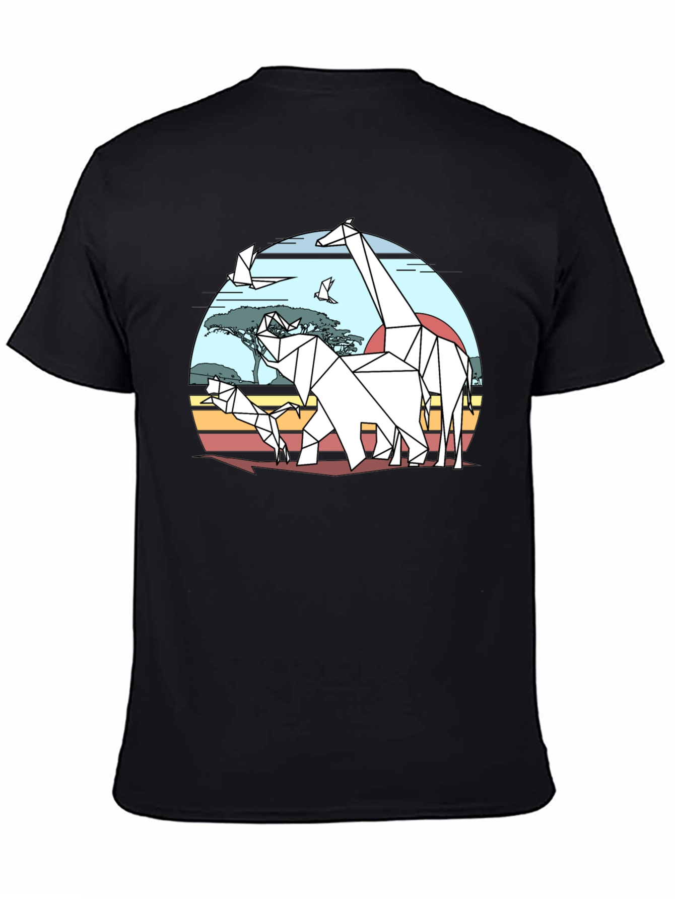 Geometric Animal Print T-Shirt