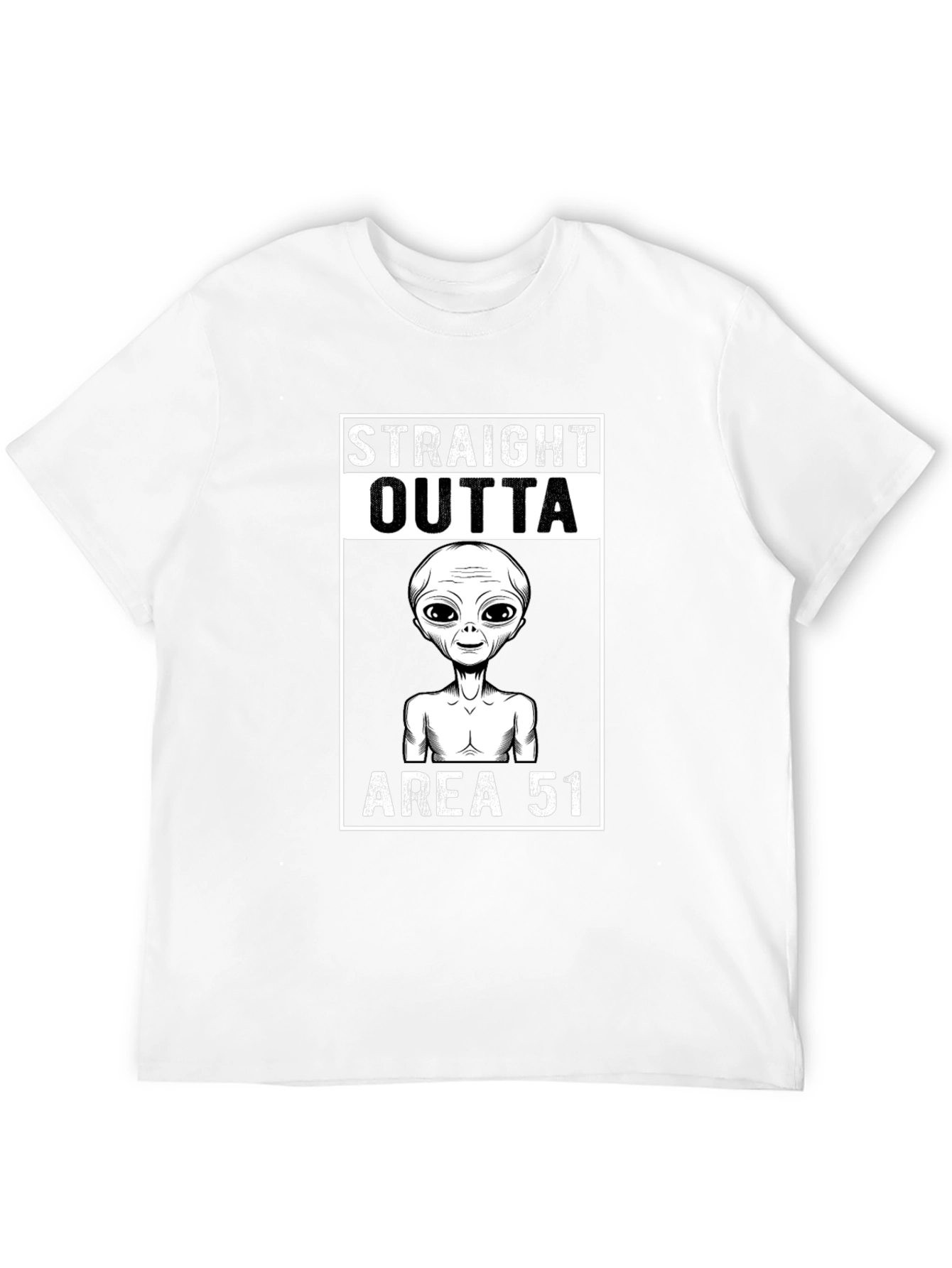 Straight Outta Area 51 Alien Graphic Tee