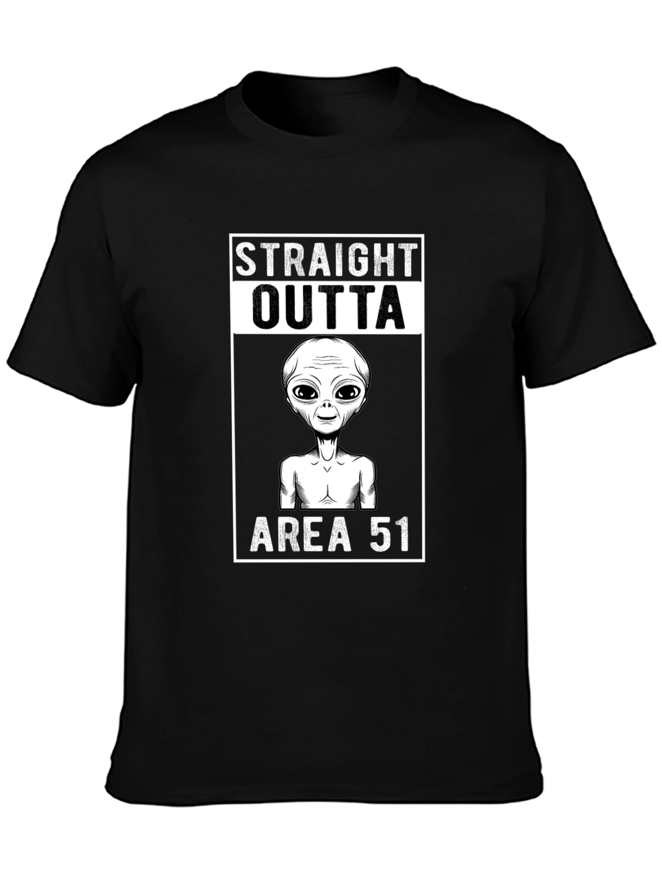 Straight Outta Area 51 Alien Graphic Tee