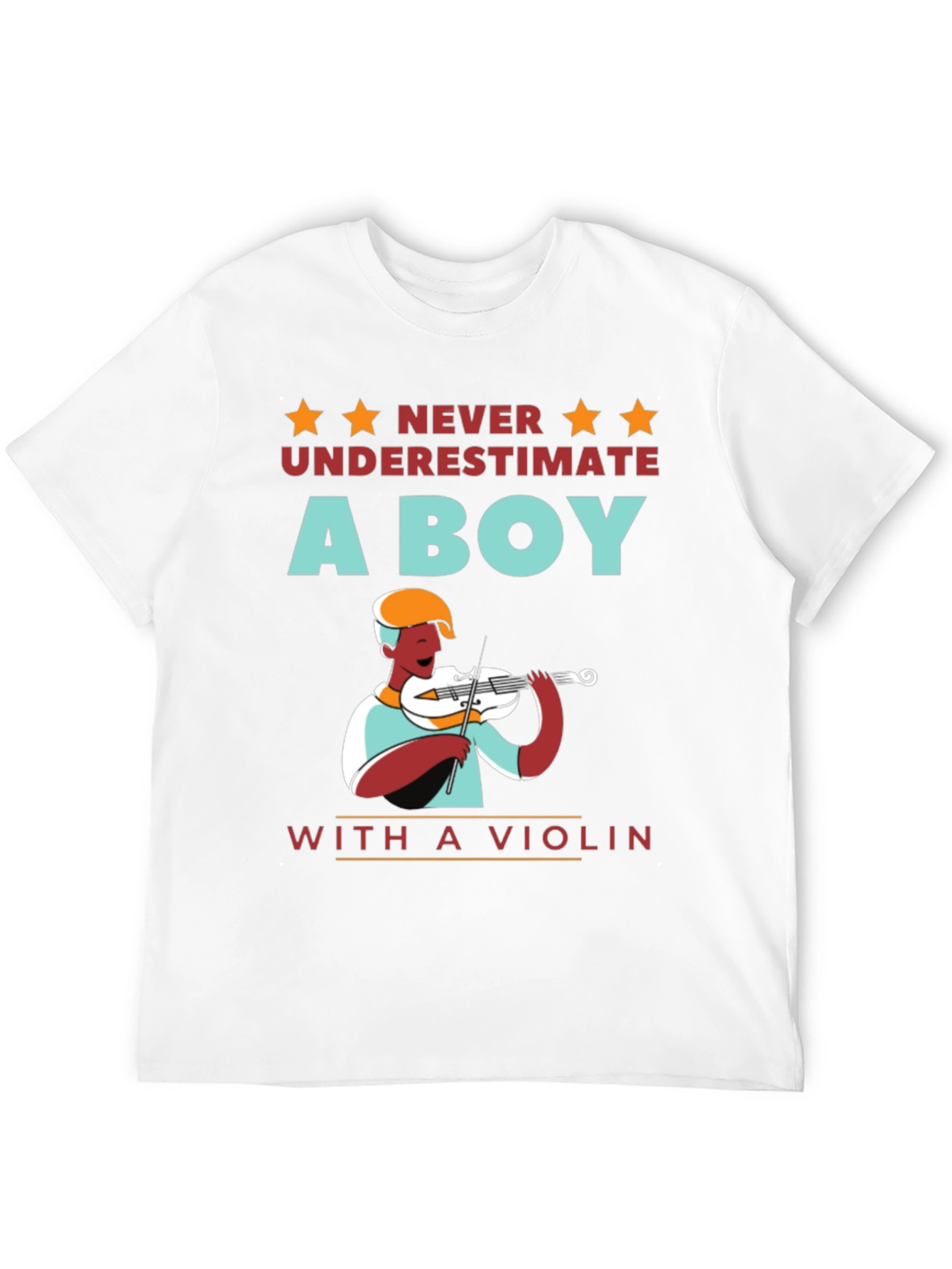 Boy with Violin T-Shirt - Musician Gift