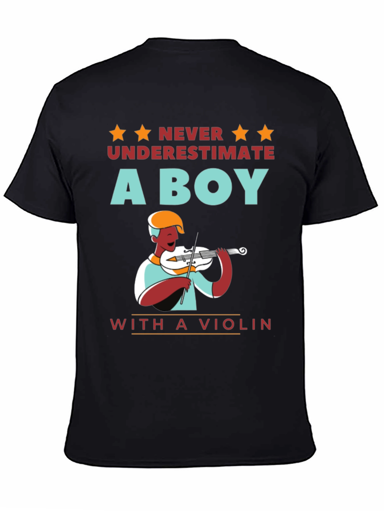 Boy with Violin T-Shirt - Musician Gift