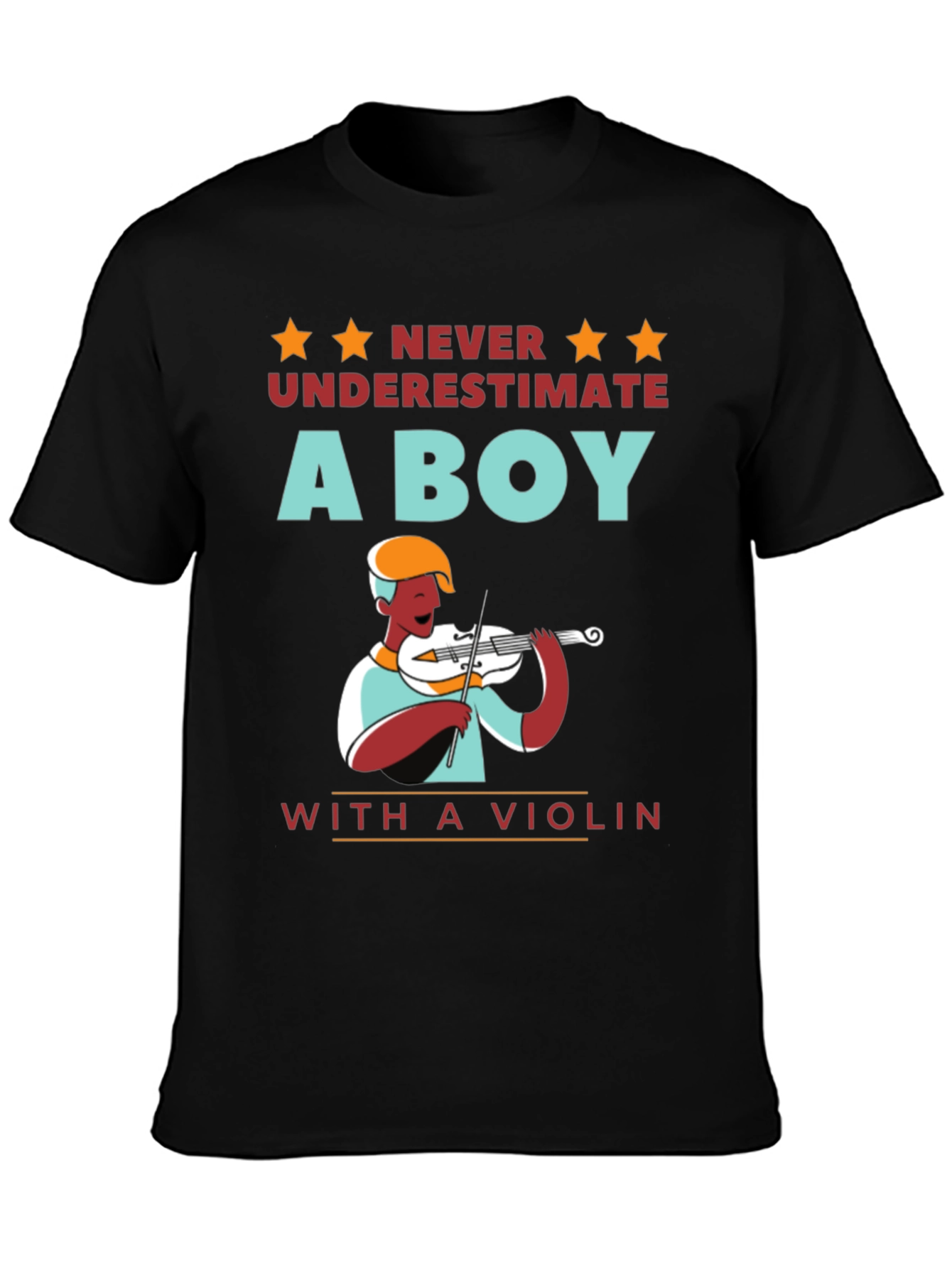Boy with Violin T-Shirt - Musician Gift