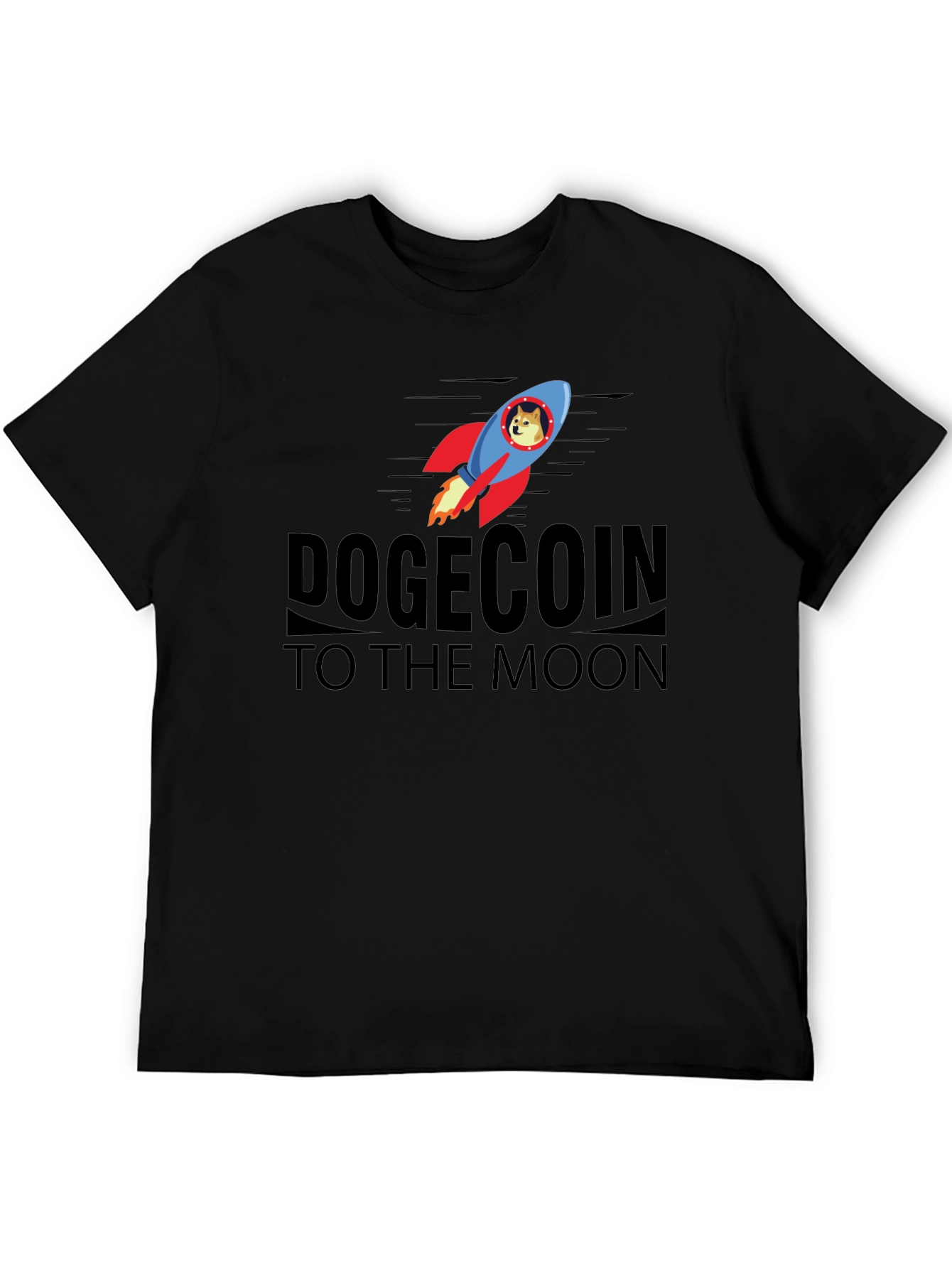 Dogecoin to the Moon Graphic T-Shirt
