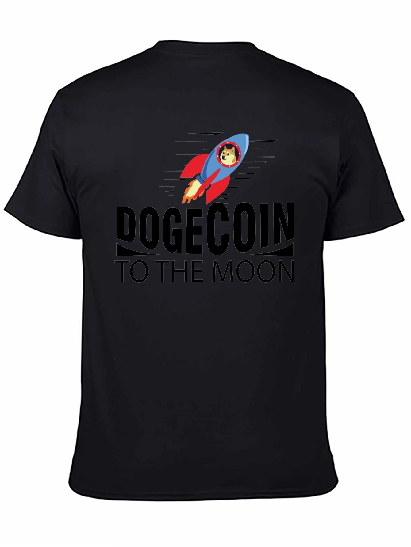 Dogecoin to the Moon Graphic T-Shirt