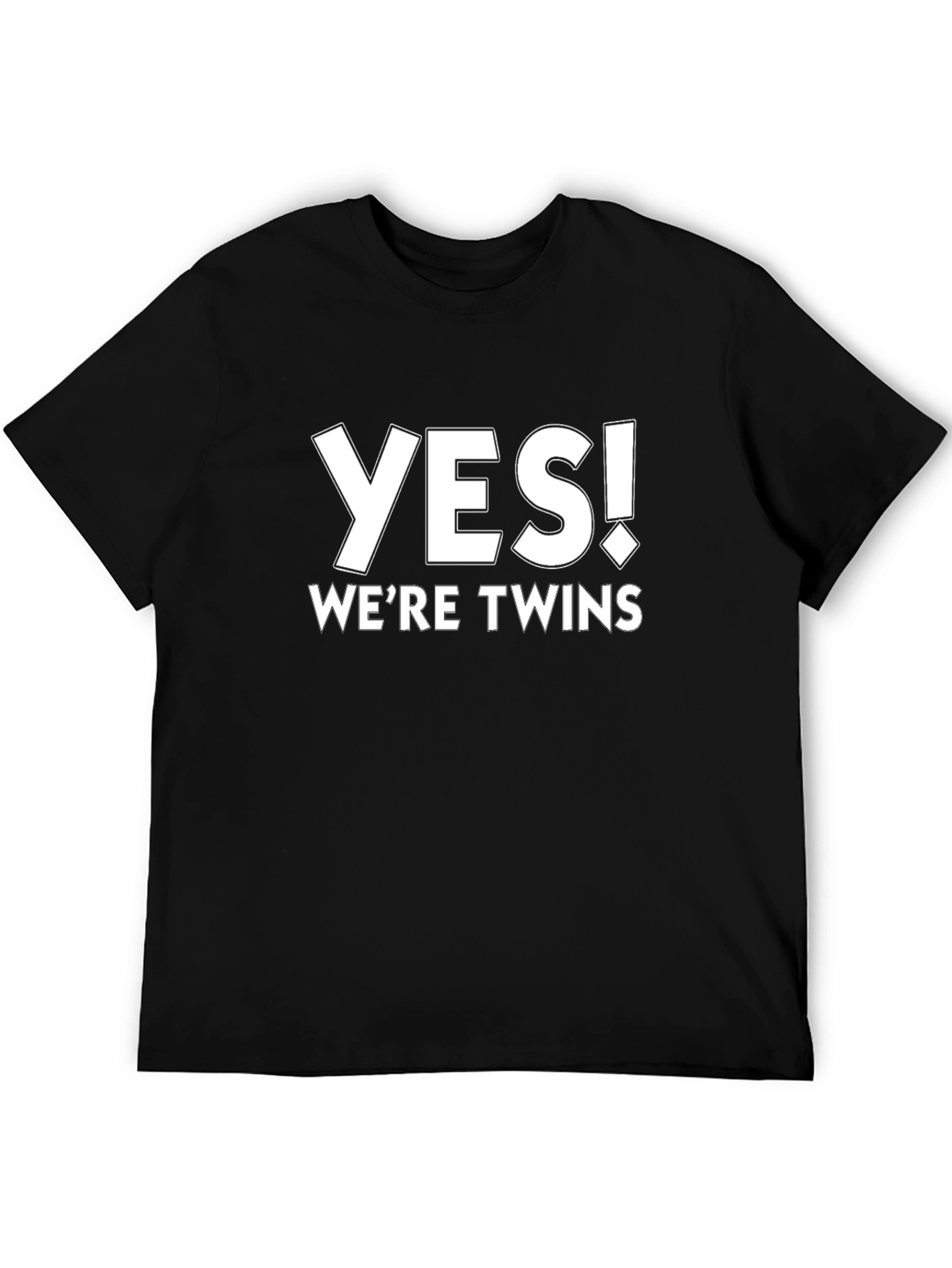 Yes! Were Twins Black T-Shirt