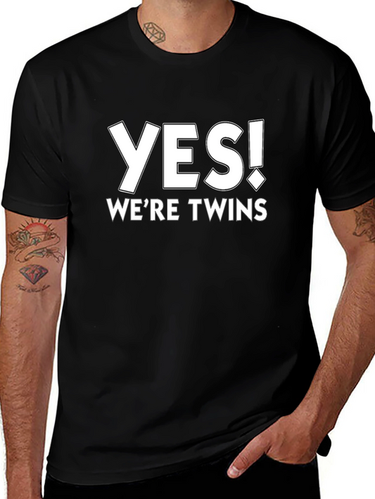 Yes! Were Twins Black T-Shirt