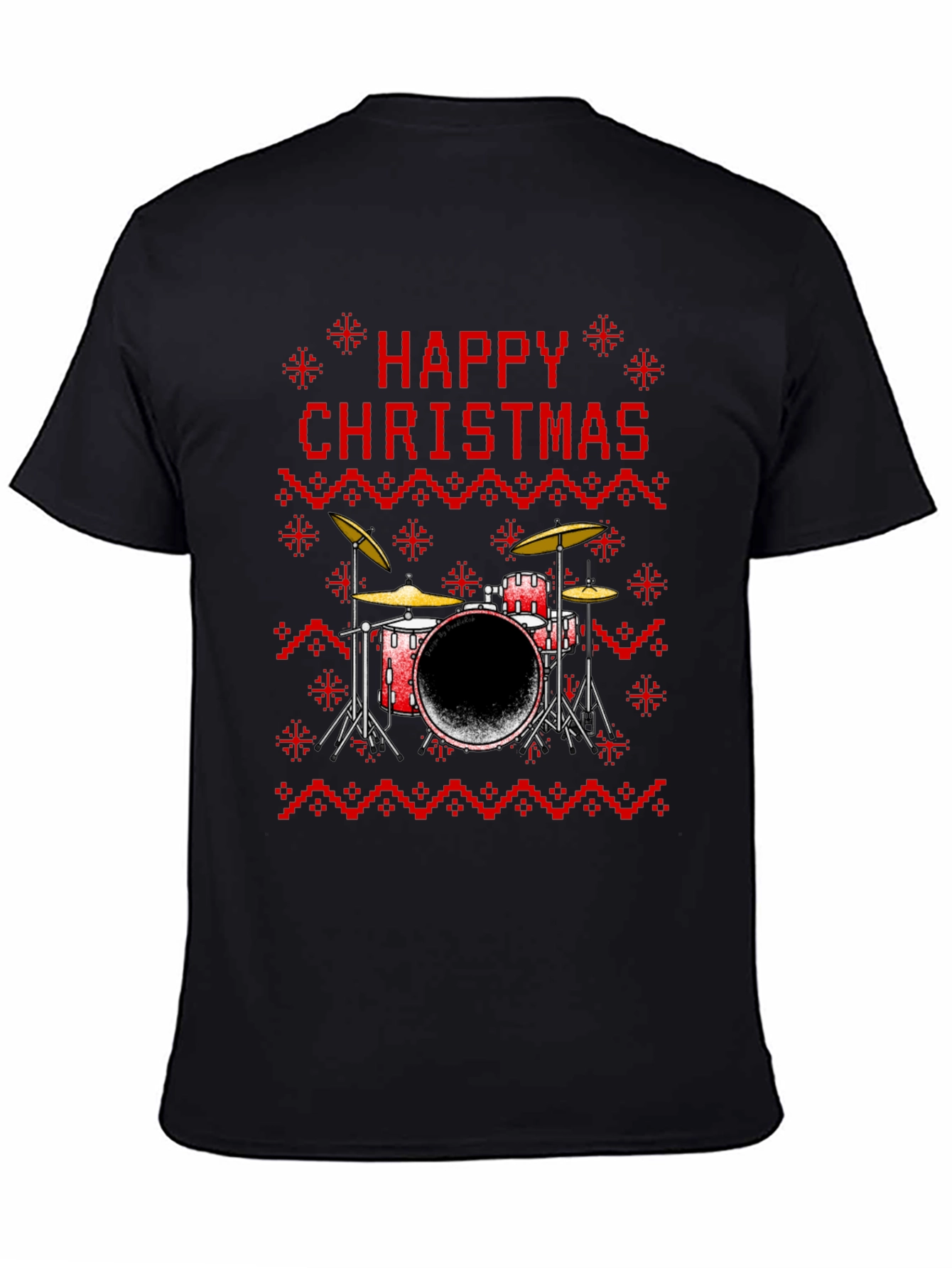 Happy Christmas Drum Set T-Shirt