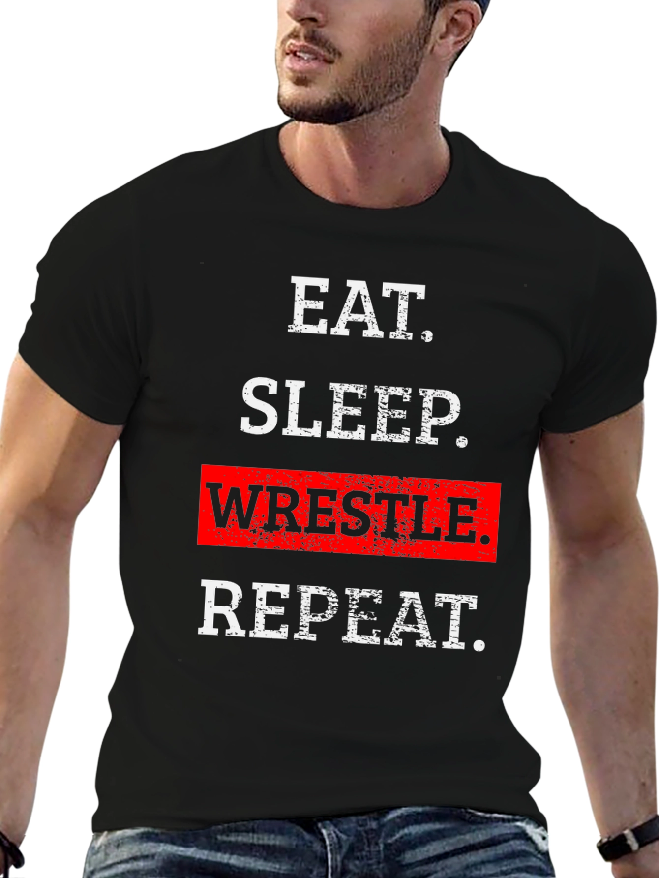 Eat Sleep Wrestle Repeat T-Shirt