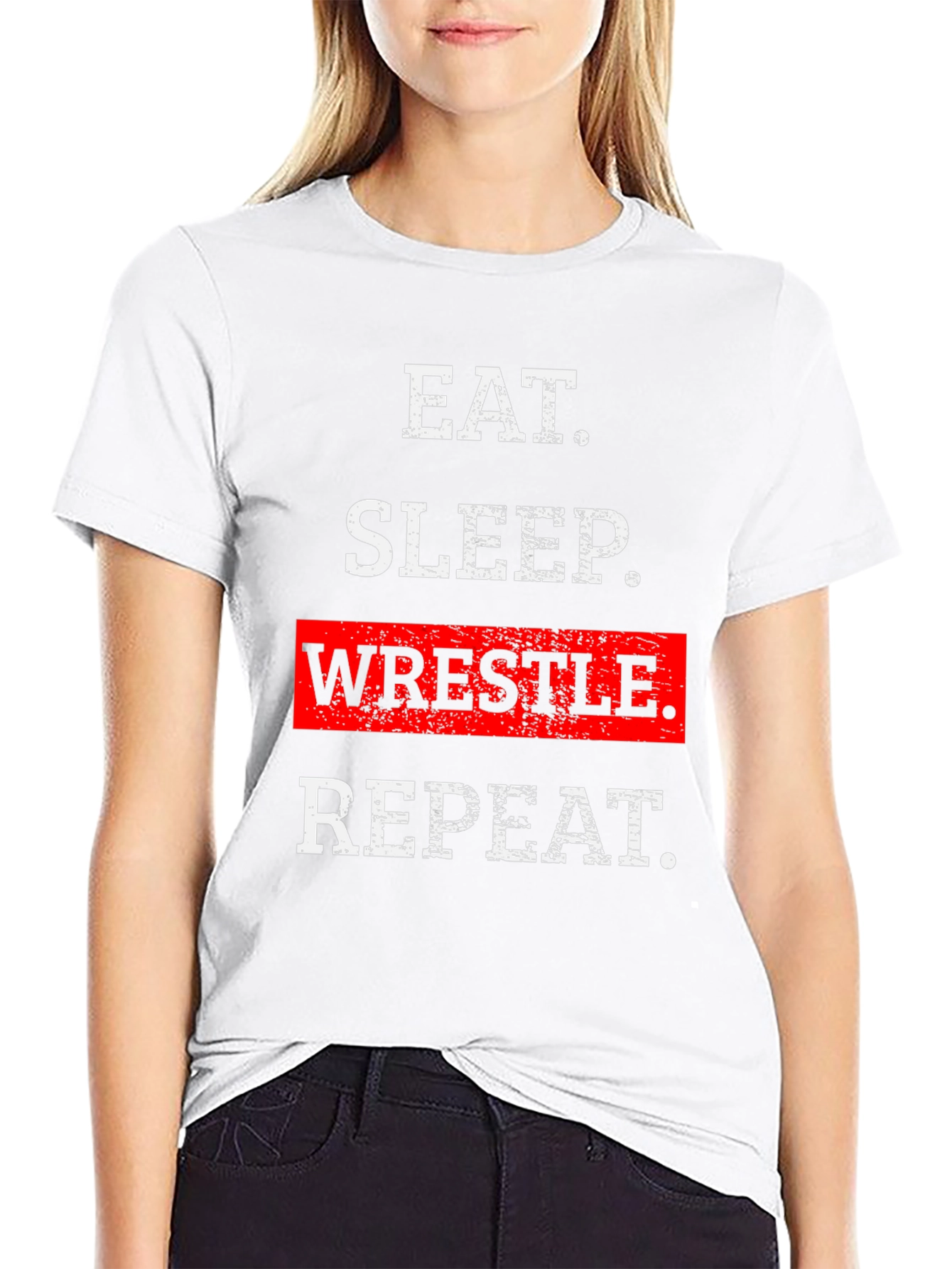 Eat Sleep Wrestle Repeat T-Shirt