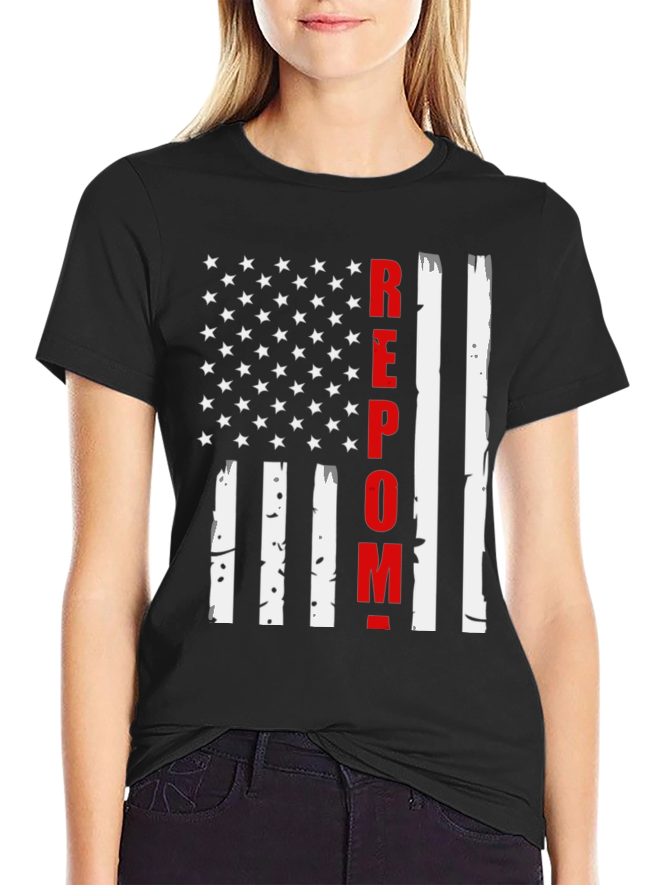 REPO Man American Flag T-Shirt
