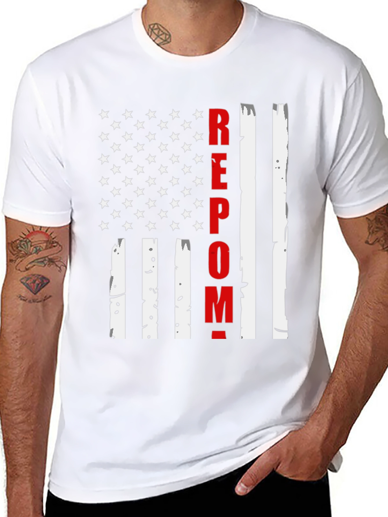 REPO Man American Flag T-Shirt