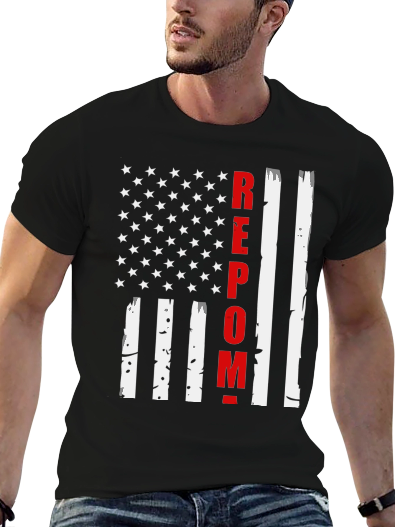 REPO Man American Flag T-Shirt
