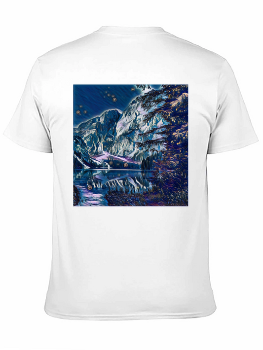 Mystic Mountain Lake Graphic T-Shirt