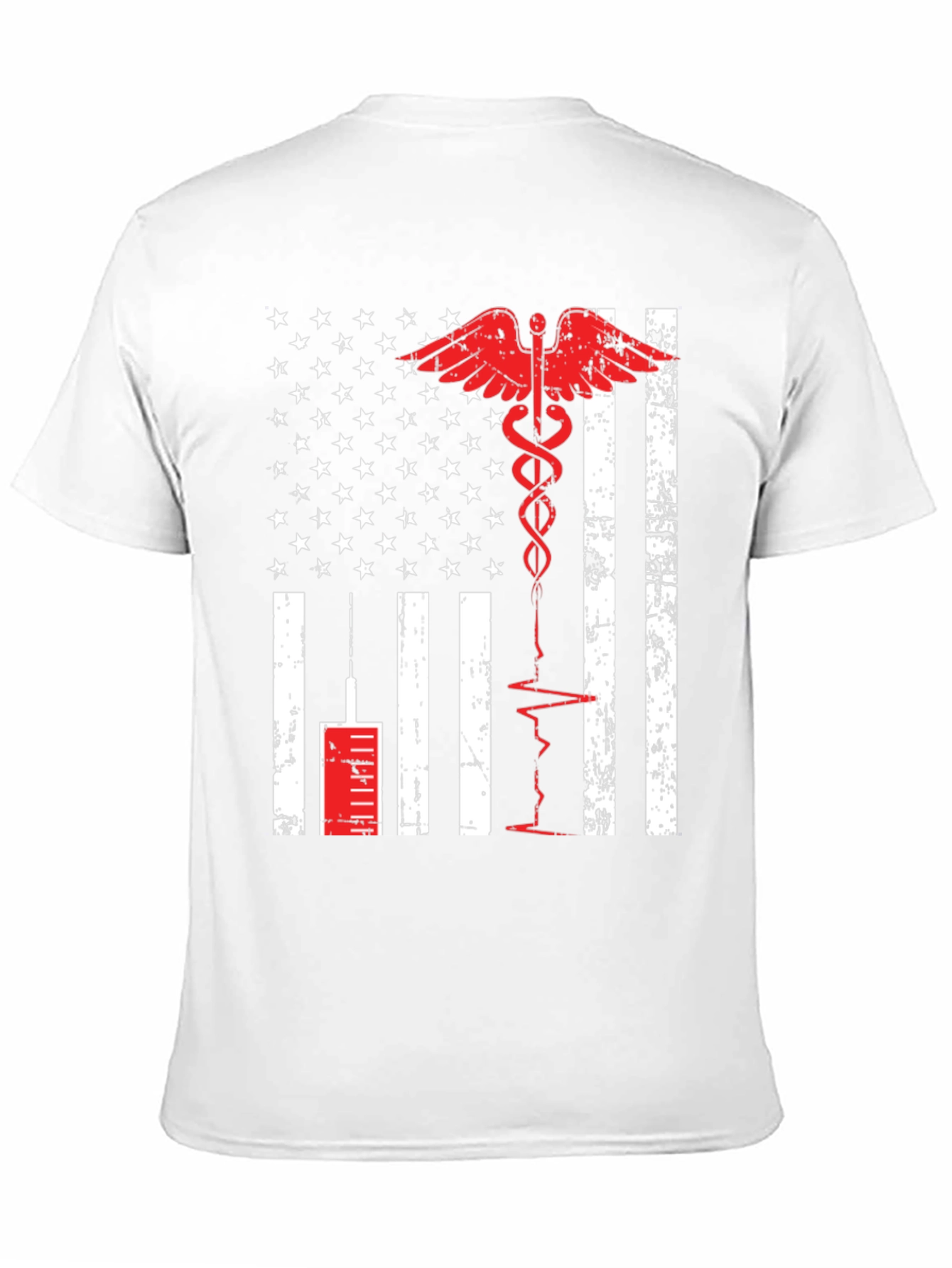 Medical American Flag Graphic T-Shirt