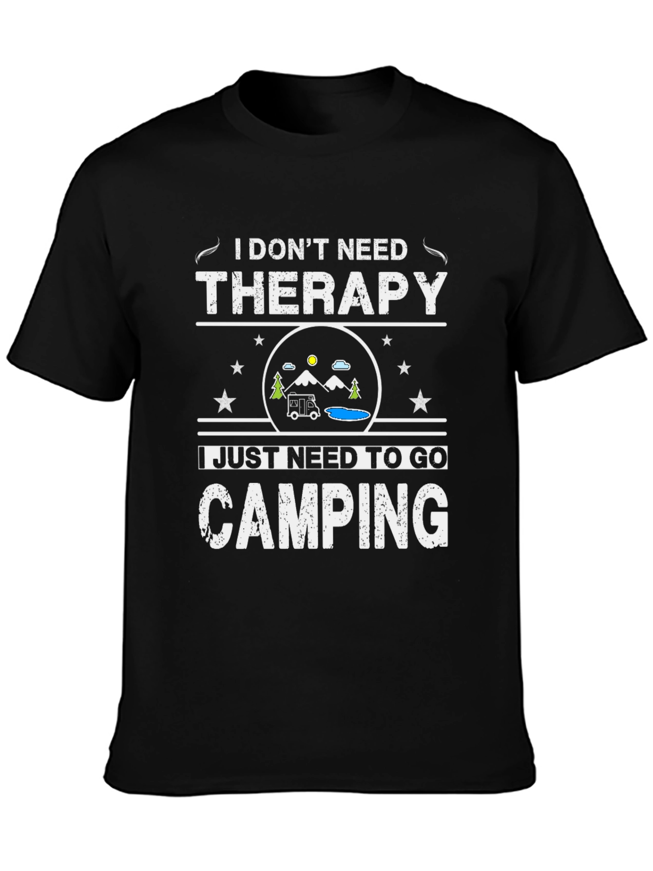 Camping Therapy T-Shirt - Nature Lover Tee
