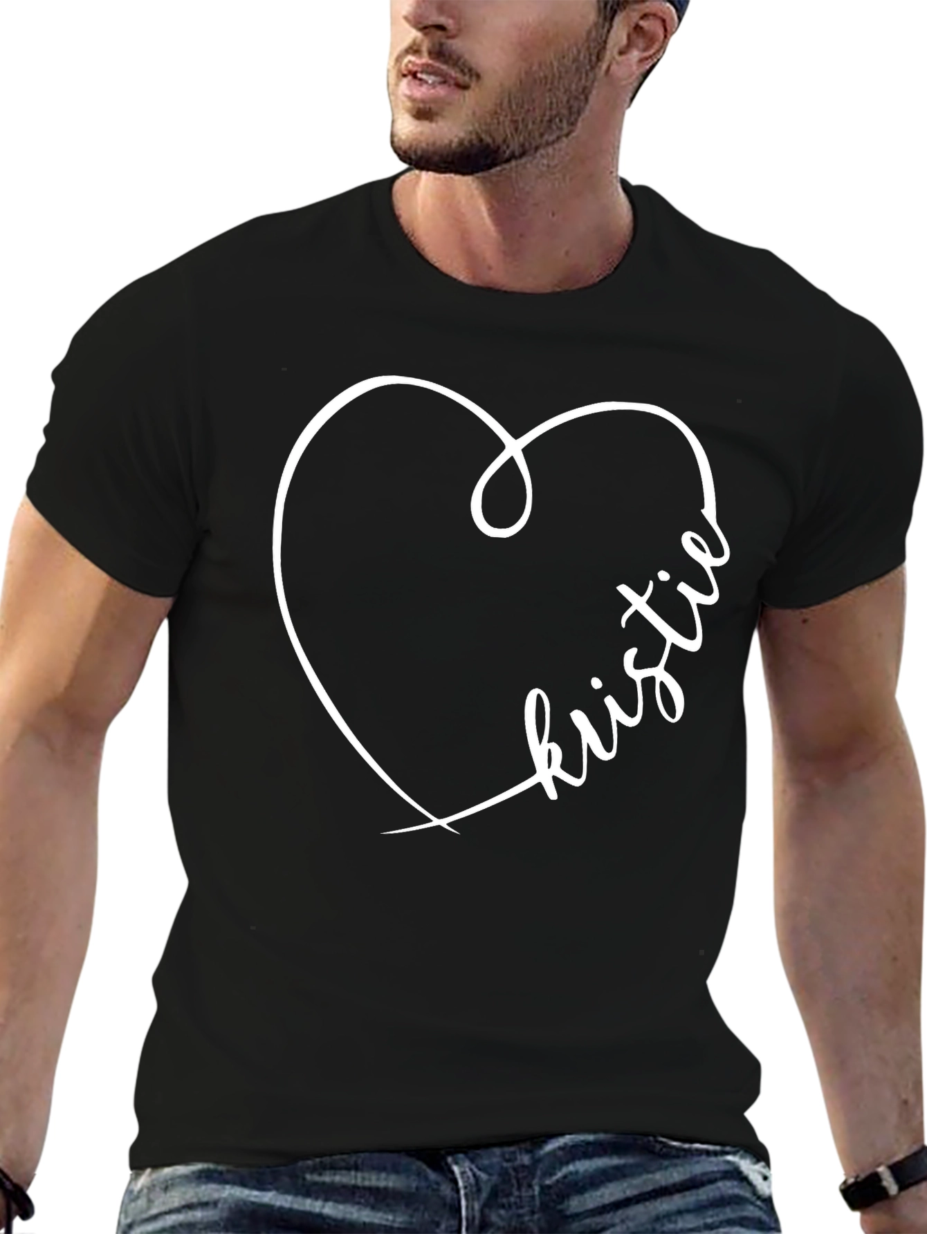 Kristie Heart Tee - Custom Name Shirt