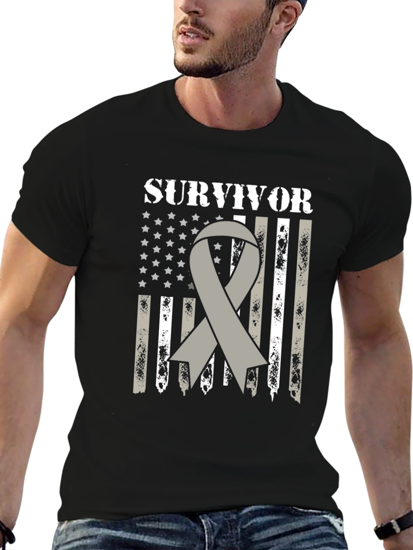 Survivor Ribbon Graphic T-Shirt