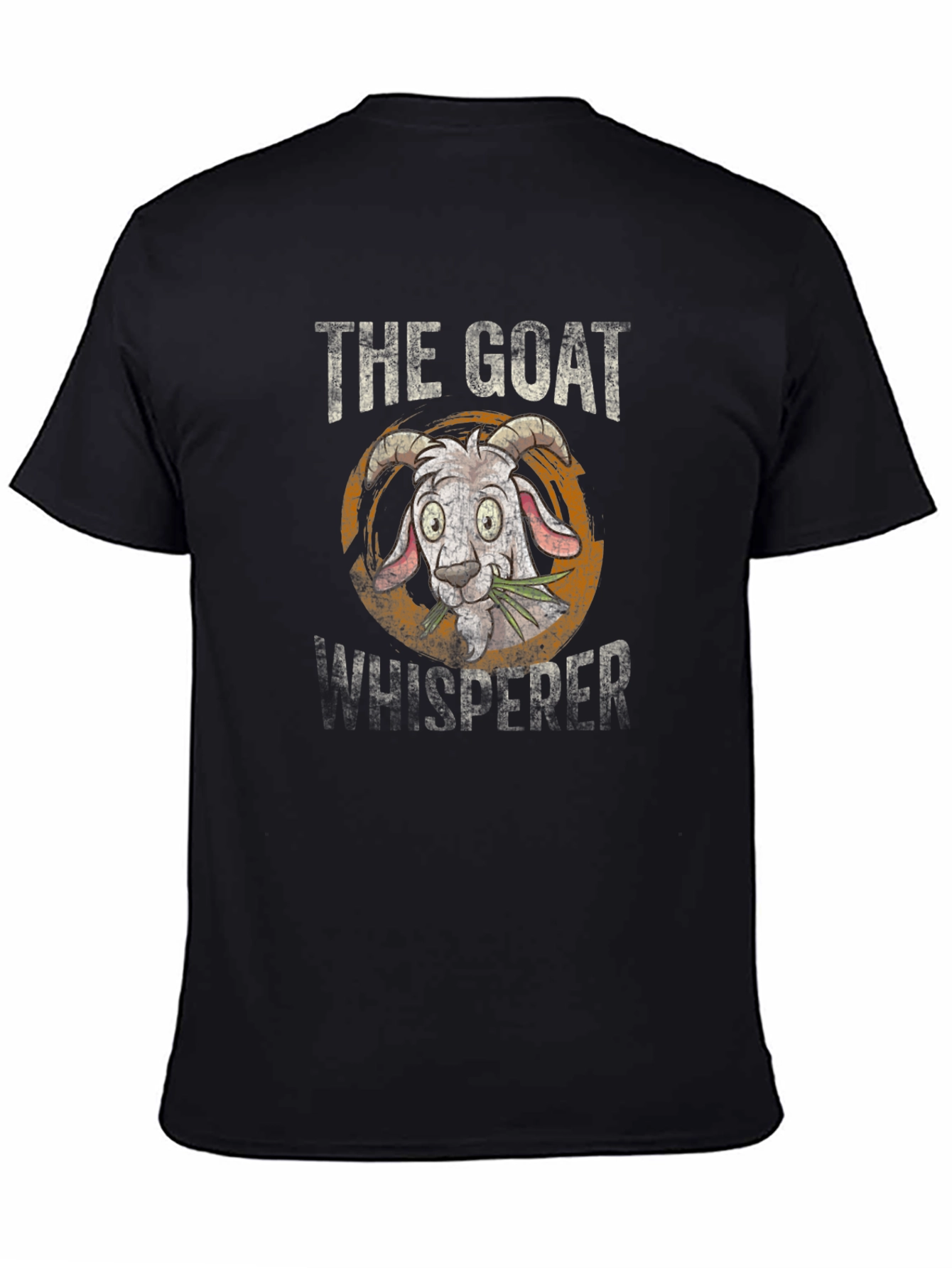 The Goat Whisperer Black Graphic Tee Shirt