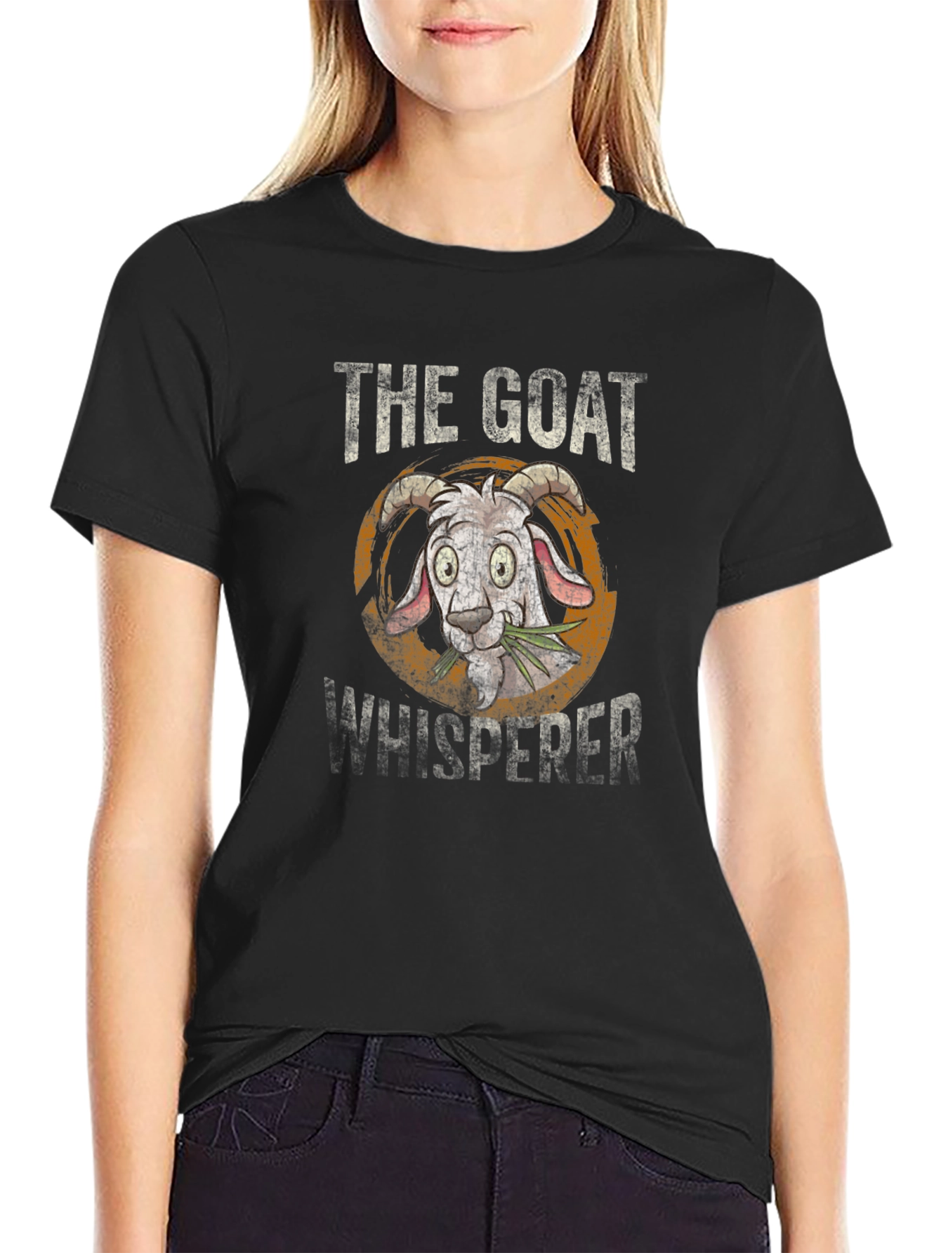 The Goat Whisperer Black Graphic Tee Shirt