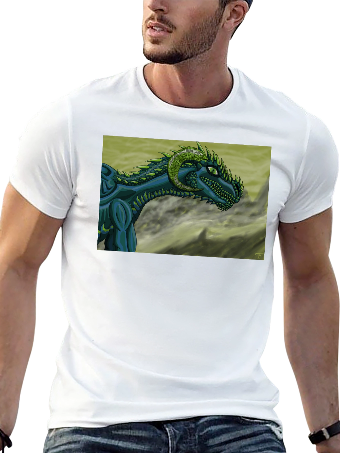 Dragon Graphic T-Shirt - Black Cotton Tee