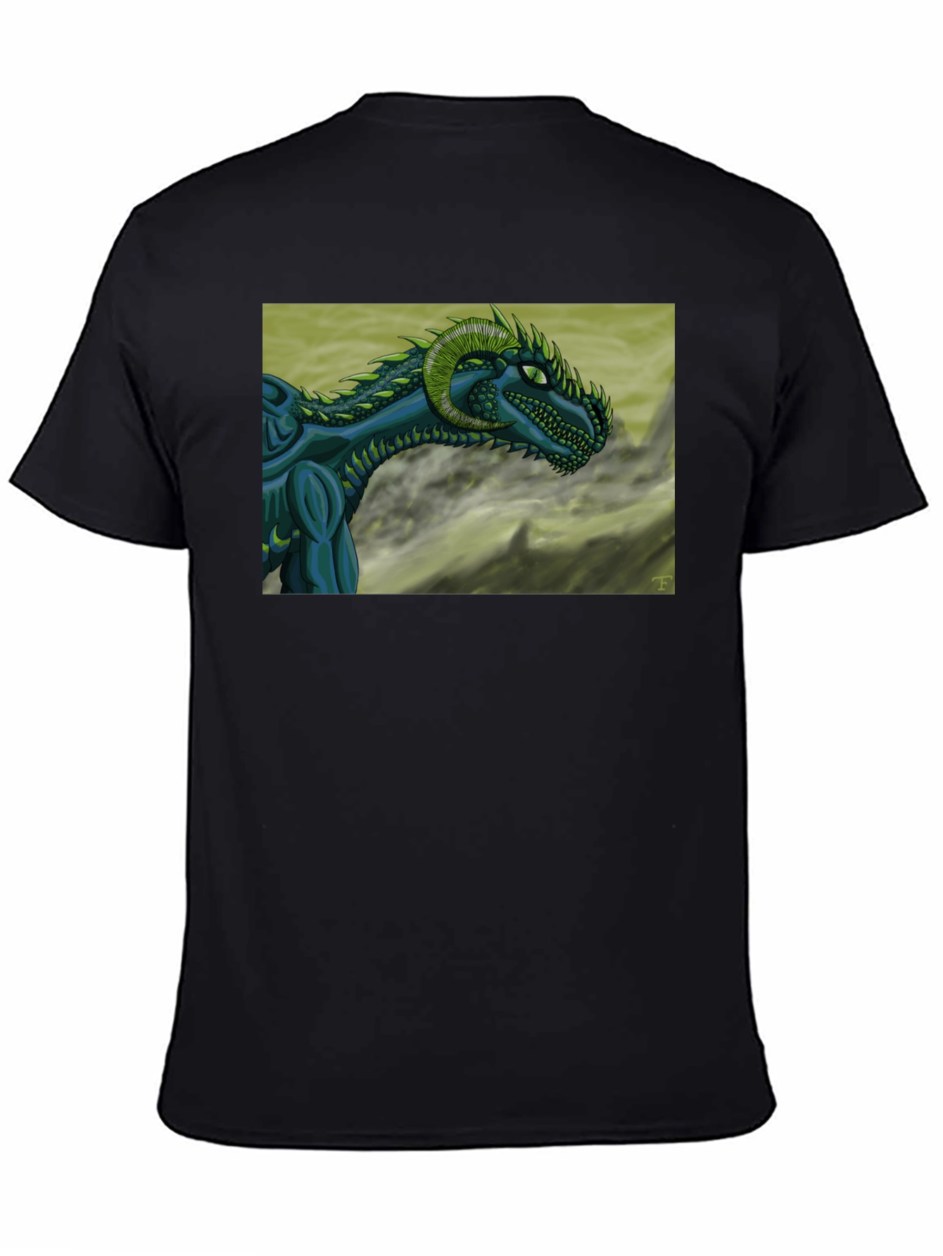 Dragon Graphic T-Shirt - Black Cotton Tee