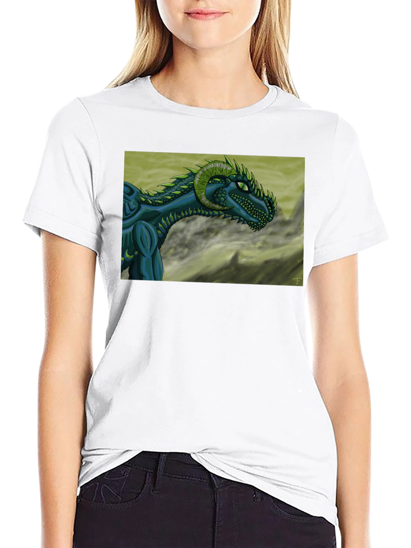 Dragon Graphic T-Shirt - Black Cotton Tee
