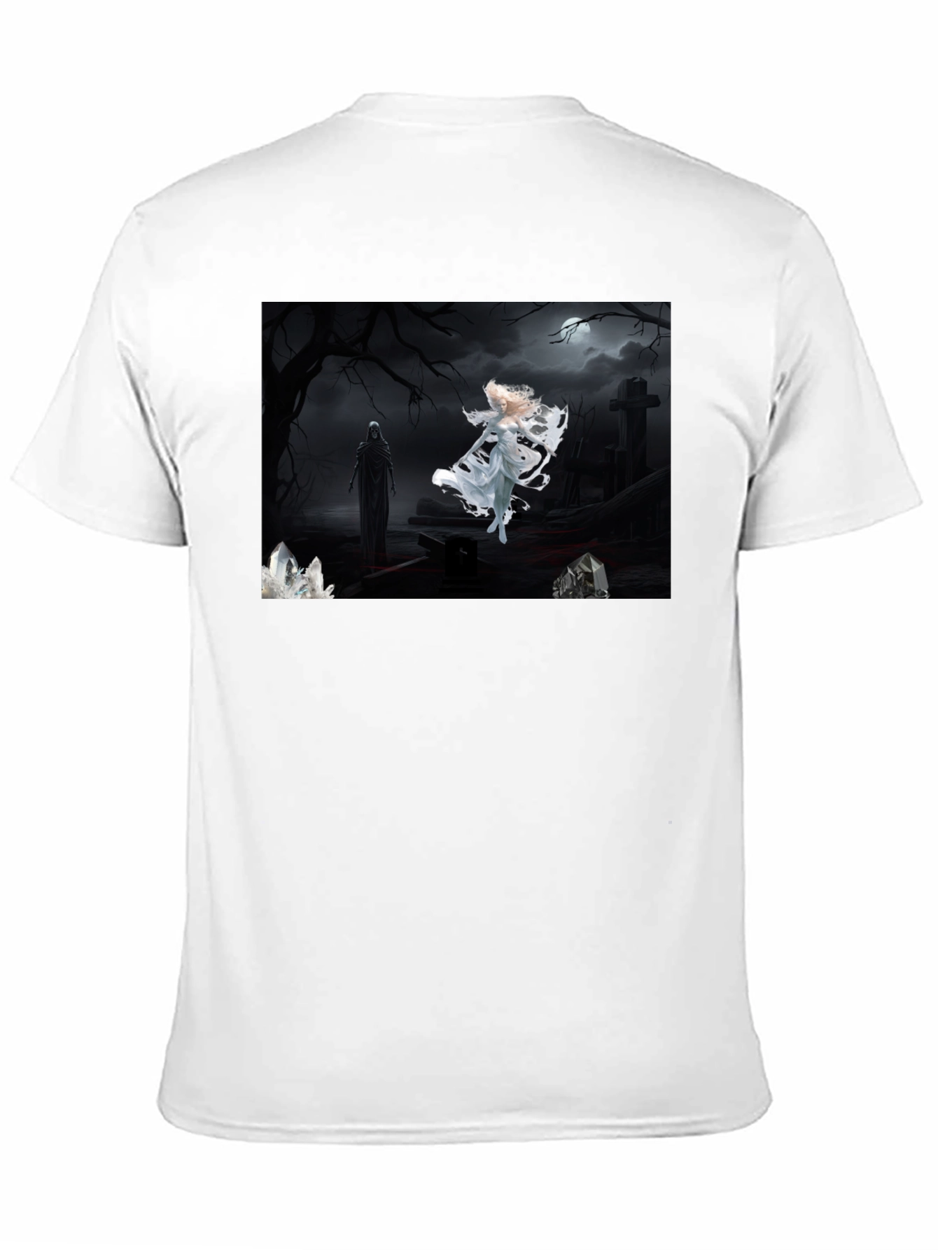 Gothic T-Shirt - Angel vs. Reaper Black Tee