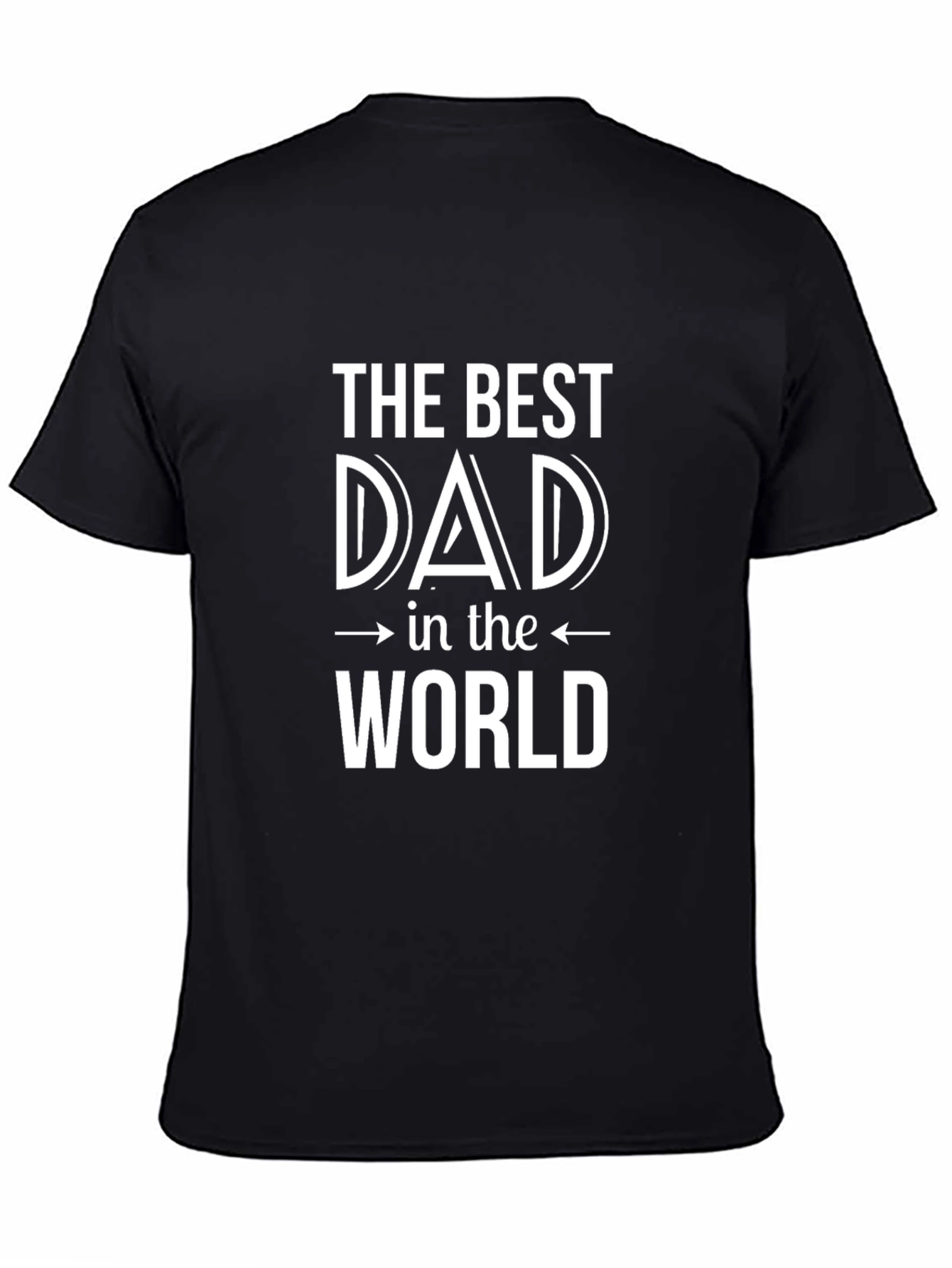 Best Dad in the World Black T-Shirt