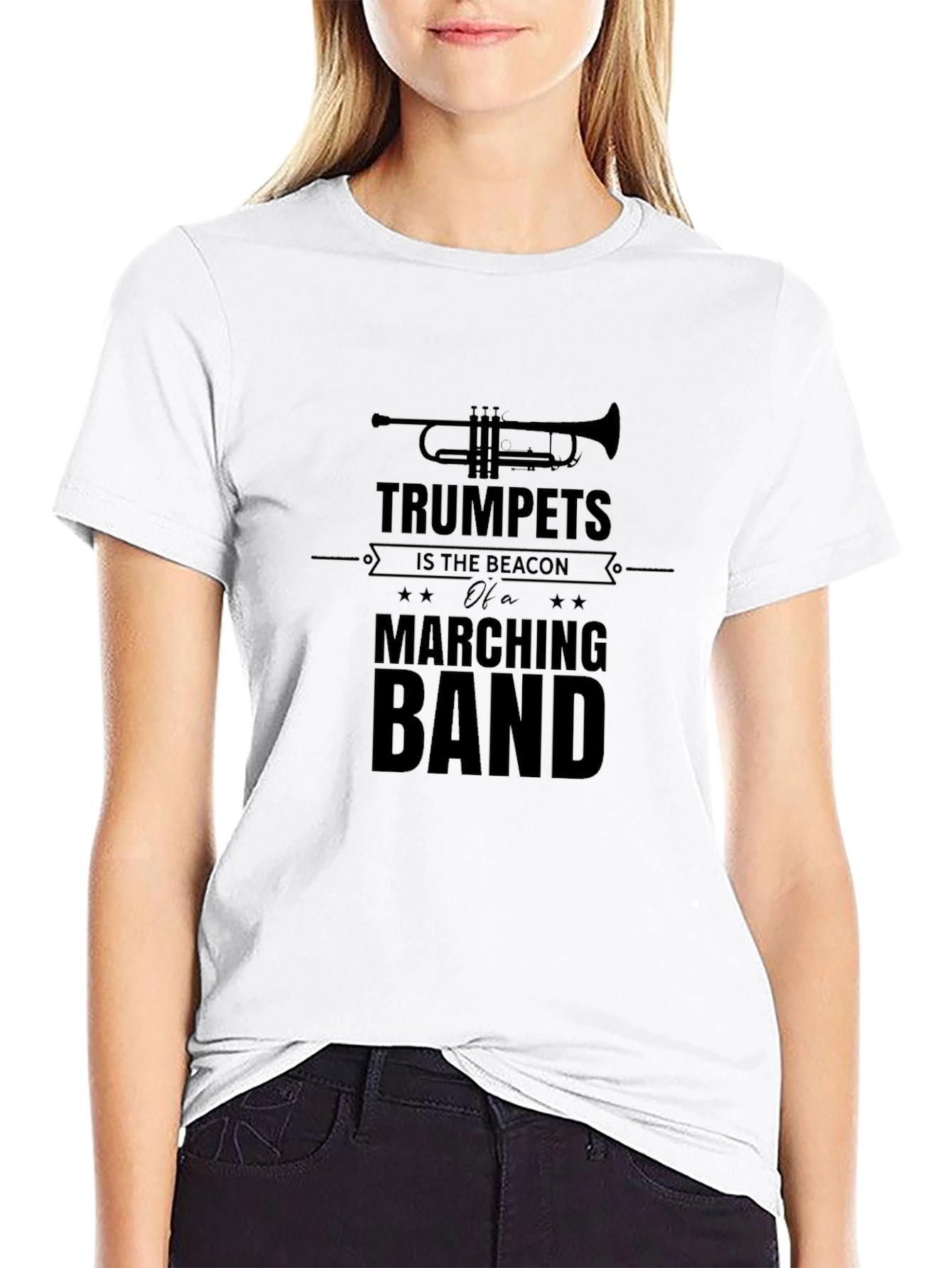 Trumpets Marching Band Graphic T-Shirt