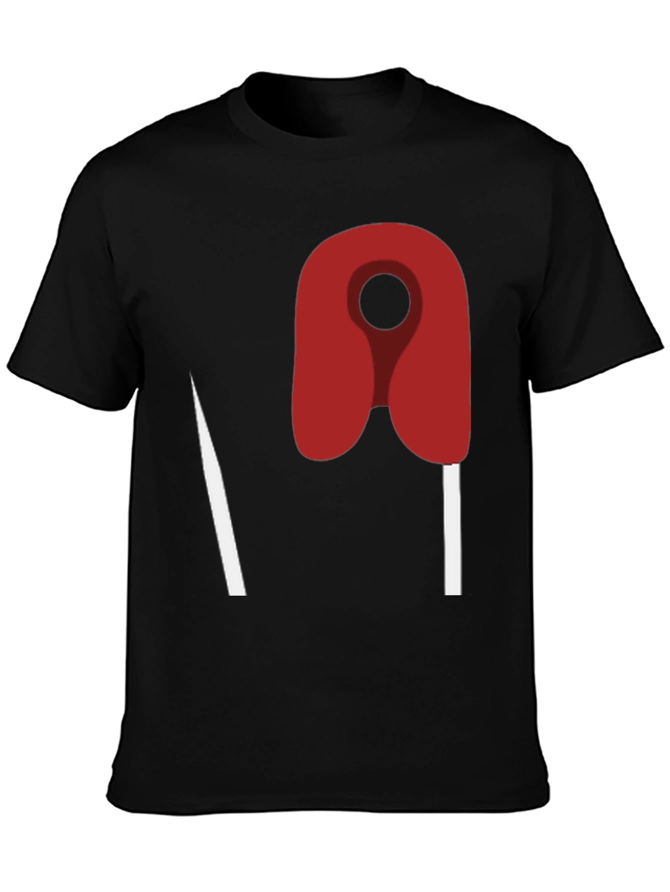 Abstract Safety Pin Graphic T-Shirt